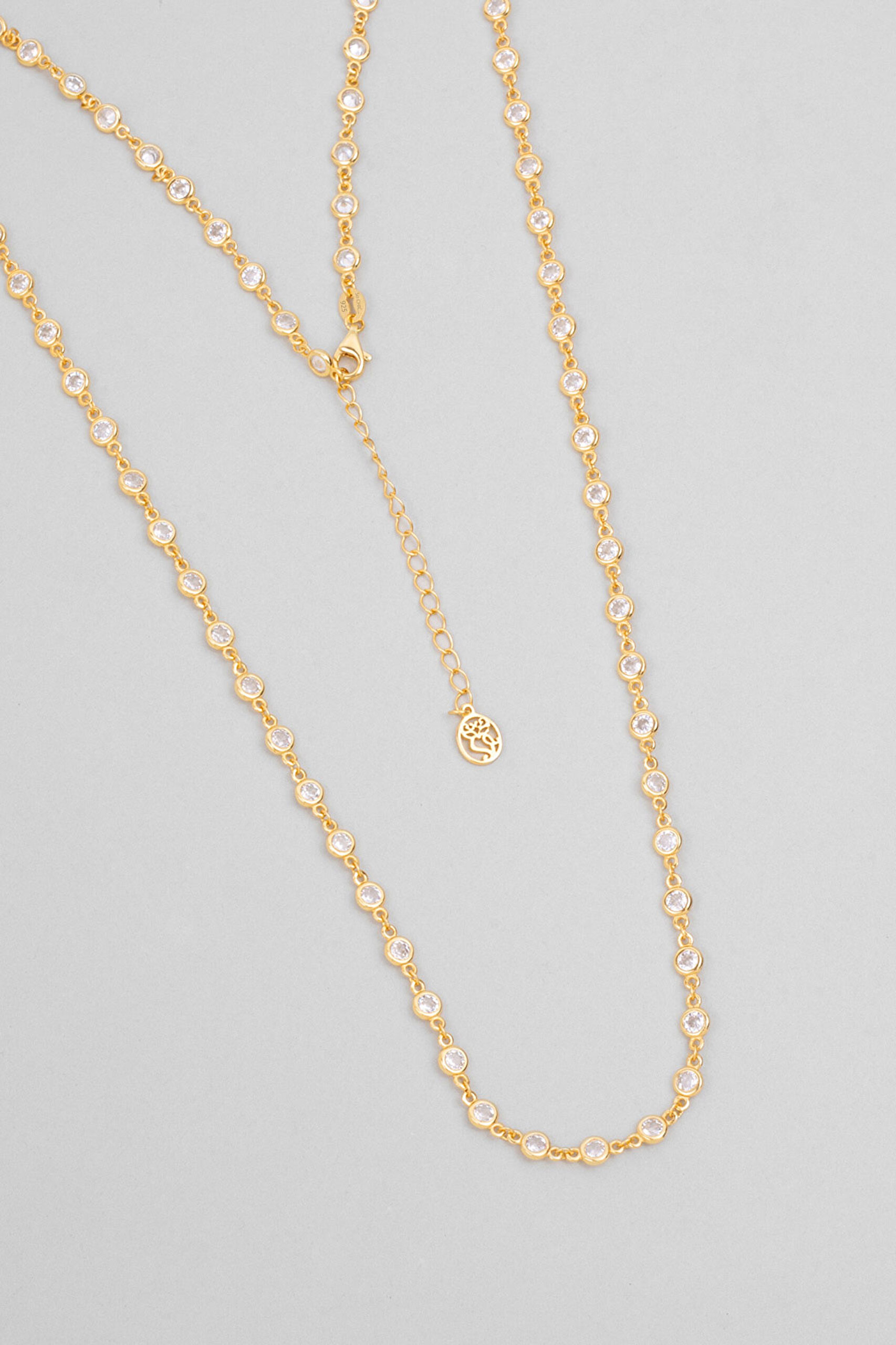 ⁠ Minimal Işıltı 18 Ayar Sarı Altın Kaplama 65 Cm Gümüş Kolye_0}