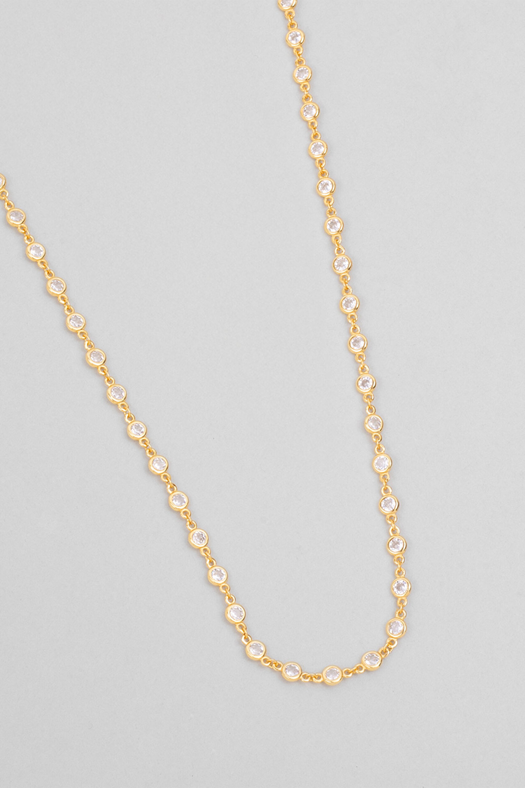 ⁠ Minimal Işıltı 18 Ayar Sarı Altın Kaplama 65 Cm Gümüş Kolye_4}