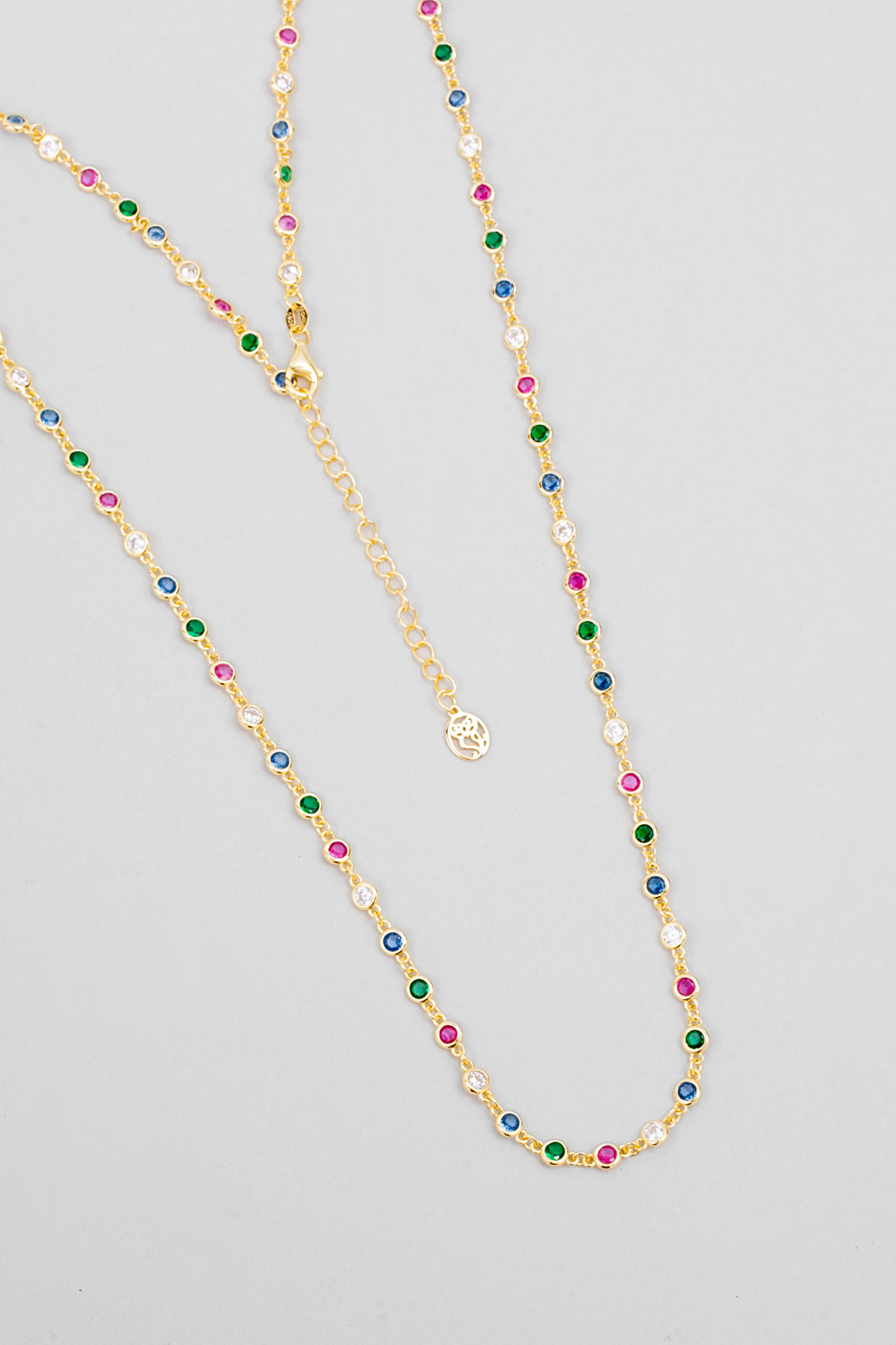 ⁠ Minimal Işıltı 18 Ayar Sarı Altın Kaplama 65 Cm Gümüş Kolye_0}