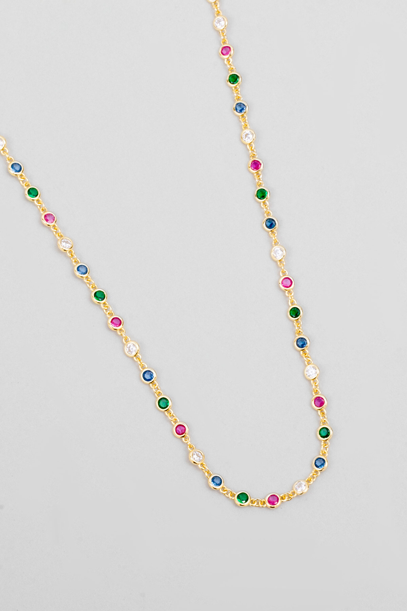 ⁠ Minimal Işıltı 18 Ayar Sarı Altın Kaplama 65 Cm Gümüş Kolye_4}