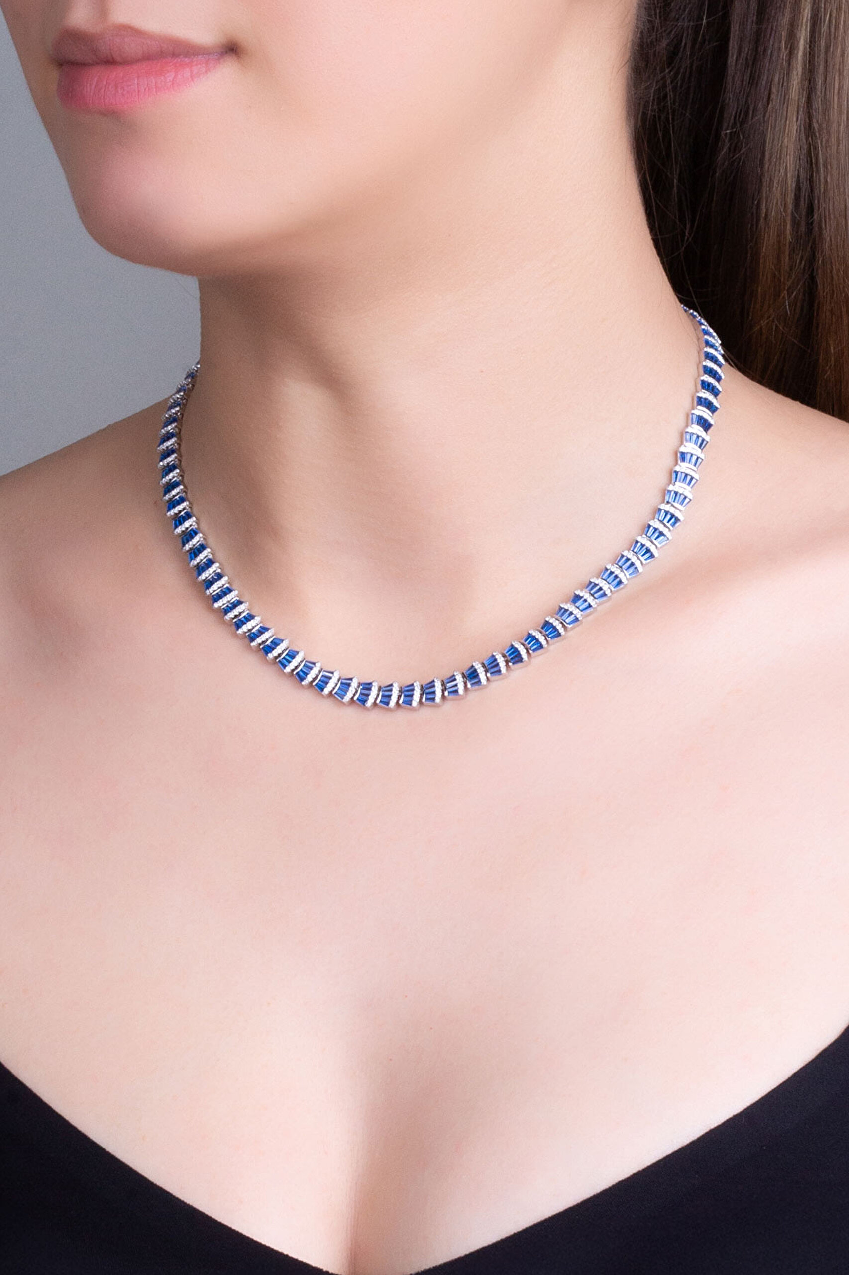 ⁠ Deniz Kabuğu 18 Ayar Beyaz Altın Kaplama Gümüş Gerdanlık_0}