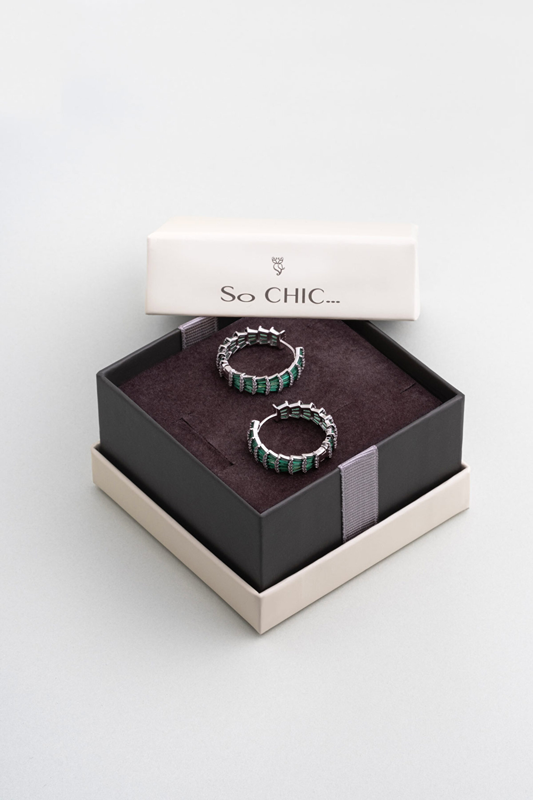 ⁠ Deniz Kabuğu 18 Ayar Beyaz Altın Kaplama Gümüş Halka Küpe_4}