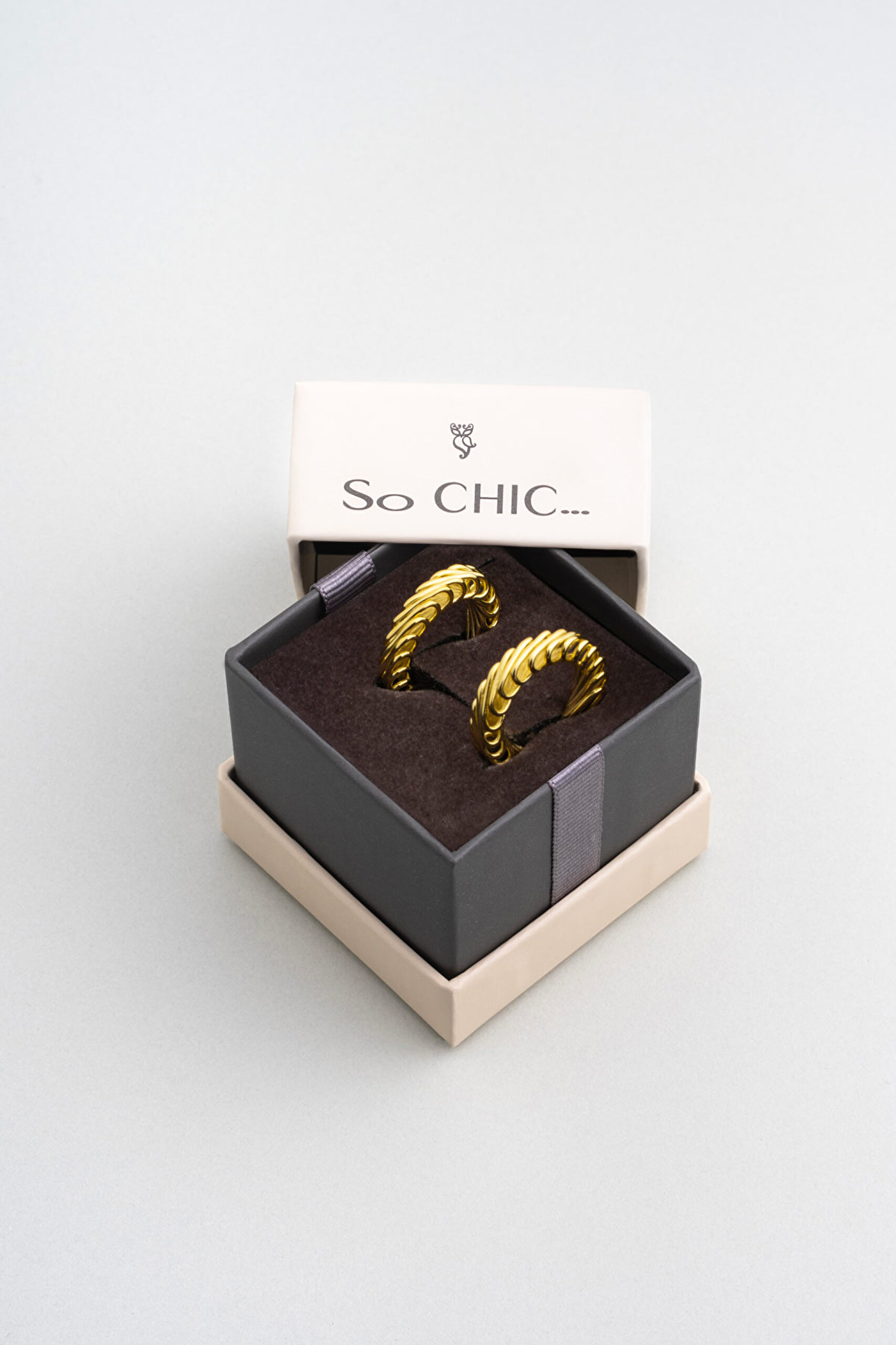 ⁠ Rönesans 18 Ayar Sarı Altın Kaplama Gümüş Halka Küpe_4}