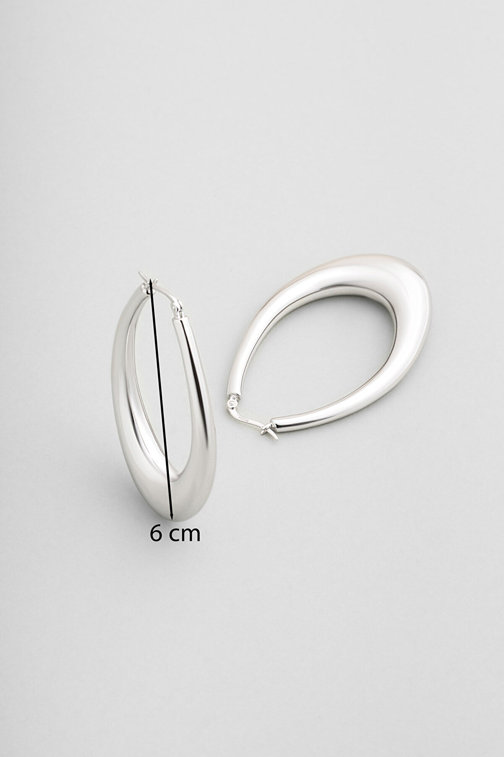 Vanessa 18 Ayar Beyaz Altın Kaplama Gümüş Küpe - 2