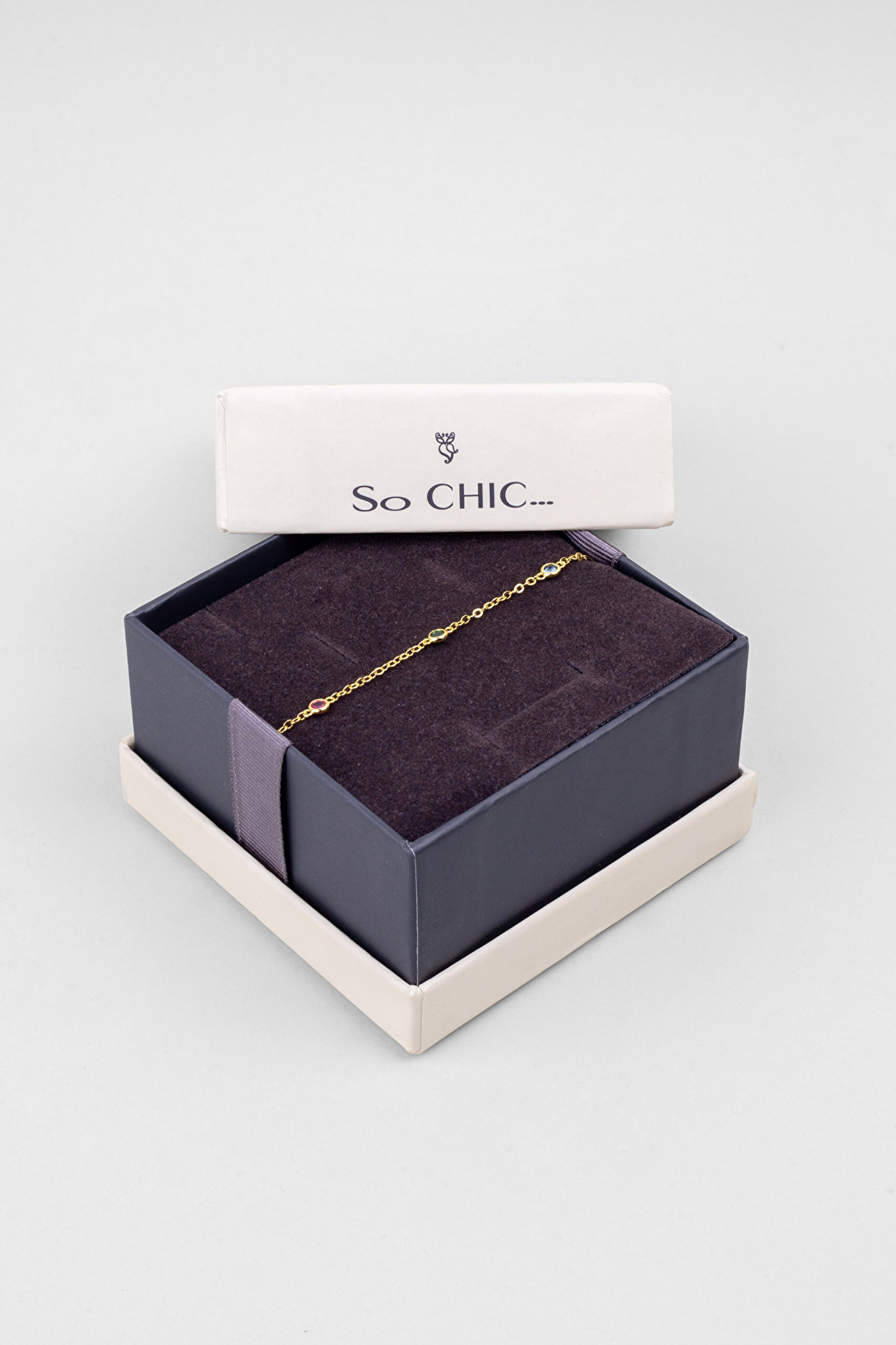 ⁠ Gökkuşağı Masalı 18 Ayar Sarı Altın Kaplama 19 Cm Gümüş Bileklik_5}