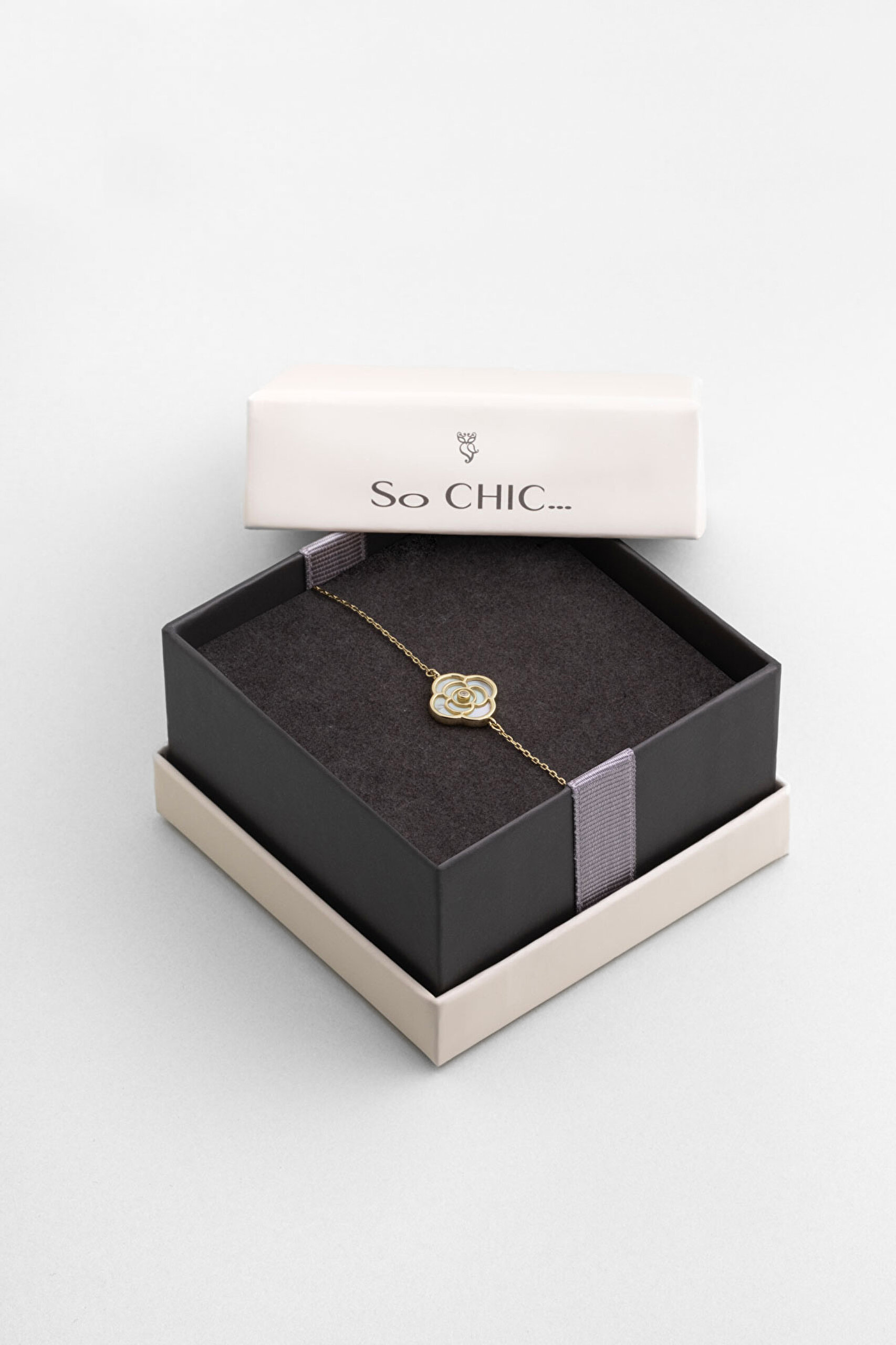 ⁠ Rosalinda 18 Ayar Sarı Altın Kaplama 19 Cm Gümüş Bileklik_5}