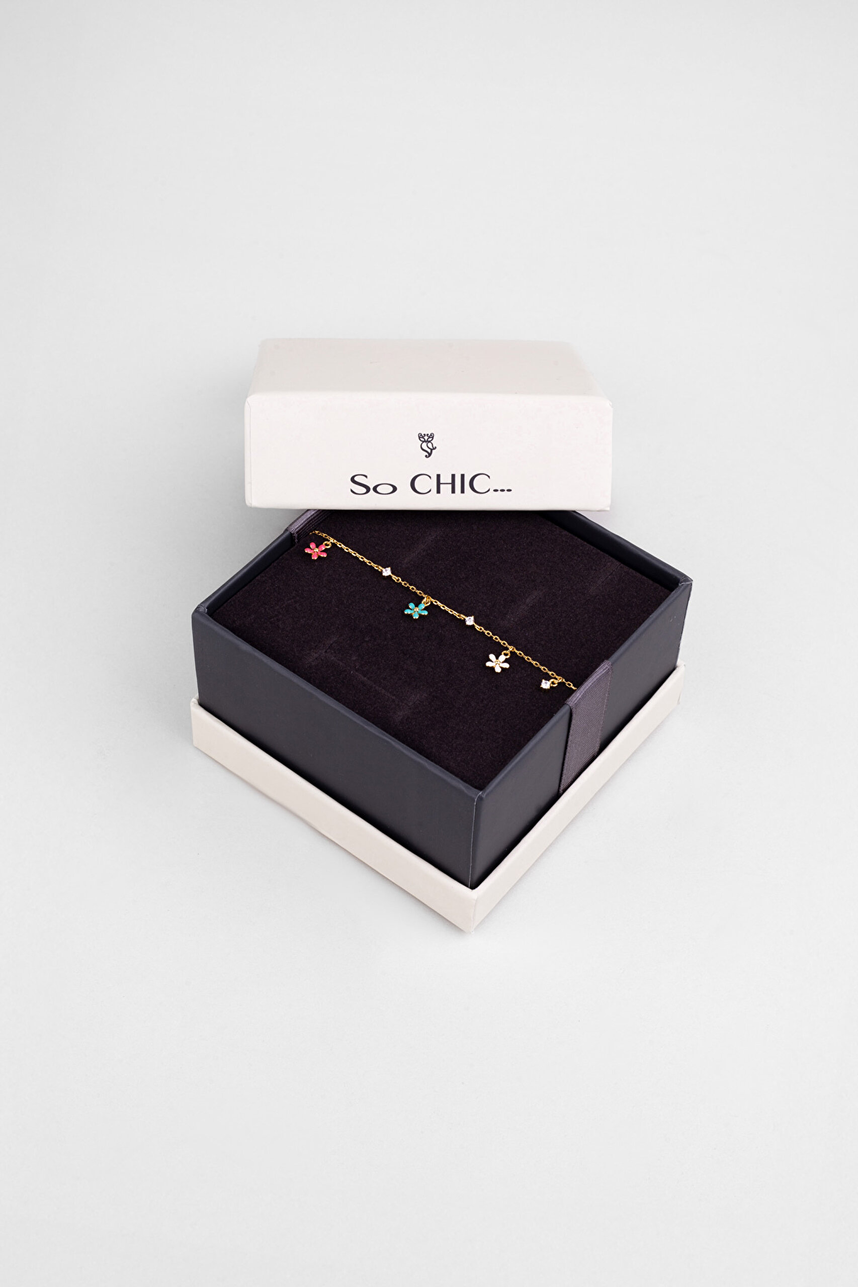 ⁠ Marsilya Çiçeği 18 Ayar Sarı Altın Kaplama 19 Cm Gümüş Bileklik_4}