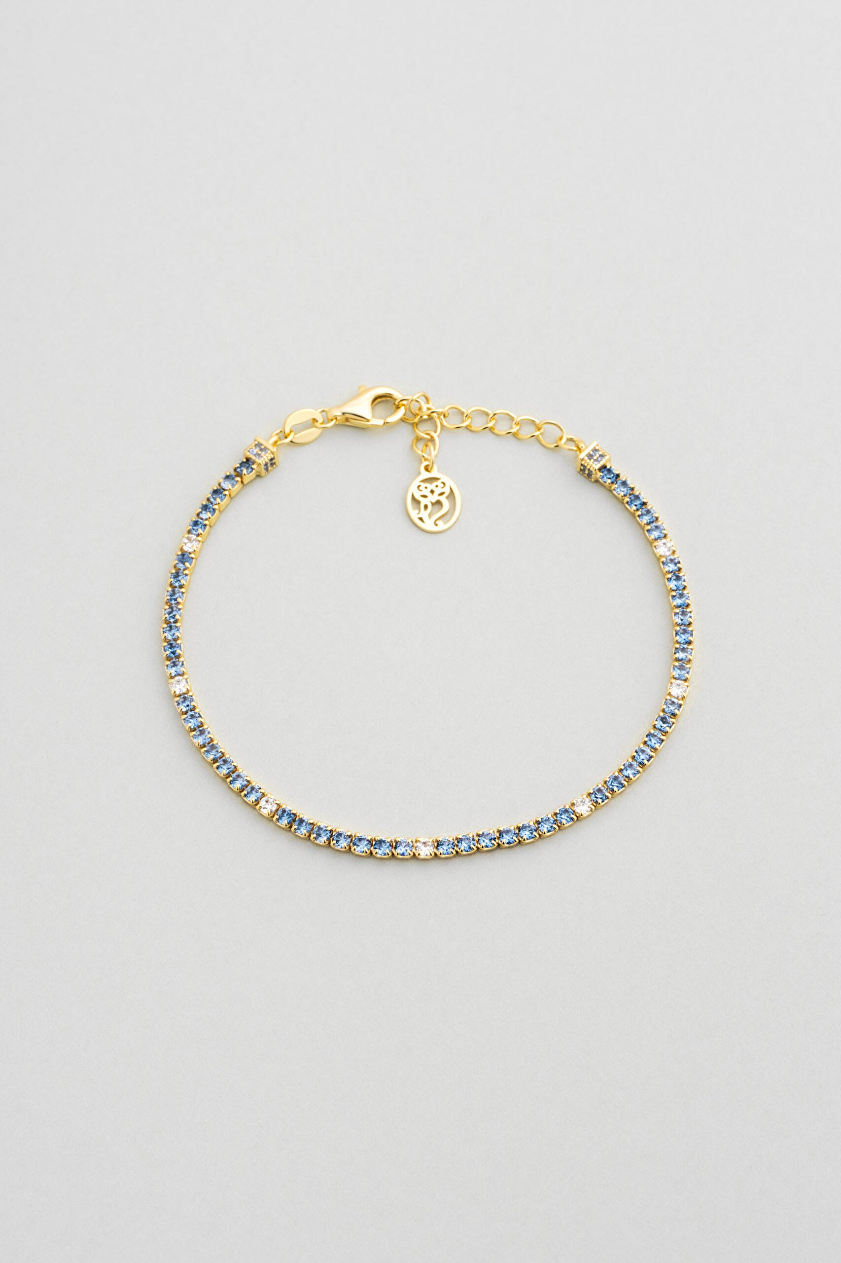 ⁠ Gökkuşağı Yolculuğu 18 Ayar Sarı Altın Kaplama 19 Cm Su Yolu Bileklik_0}