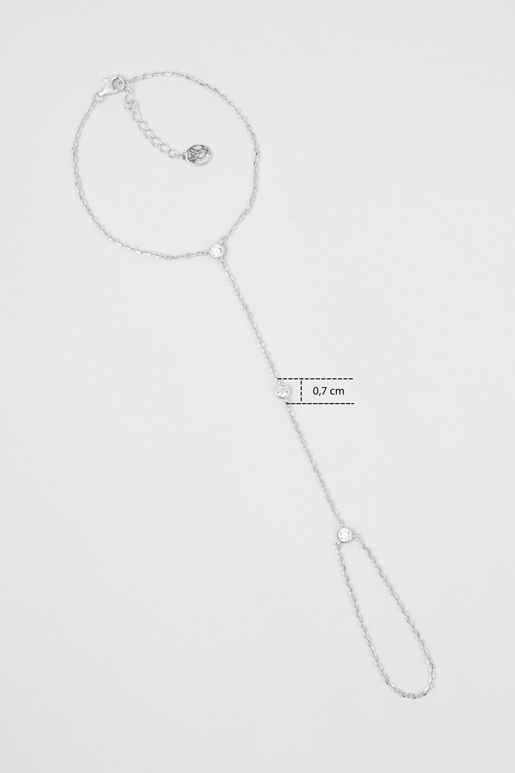 ⁠ Minimalist 18 Ayar Beyaz Altın Kaplama 24 Cm Gümüş Şahmeran_2}