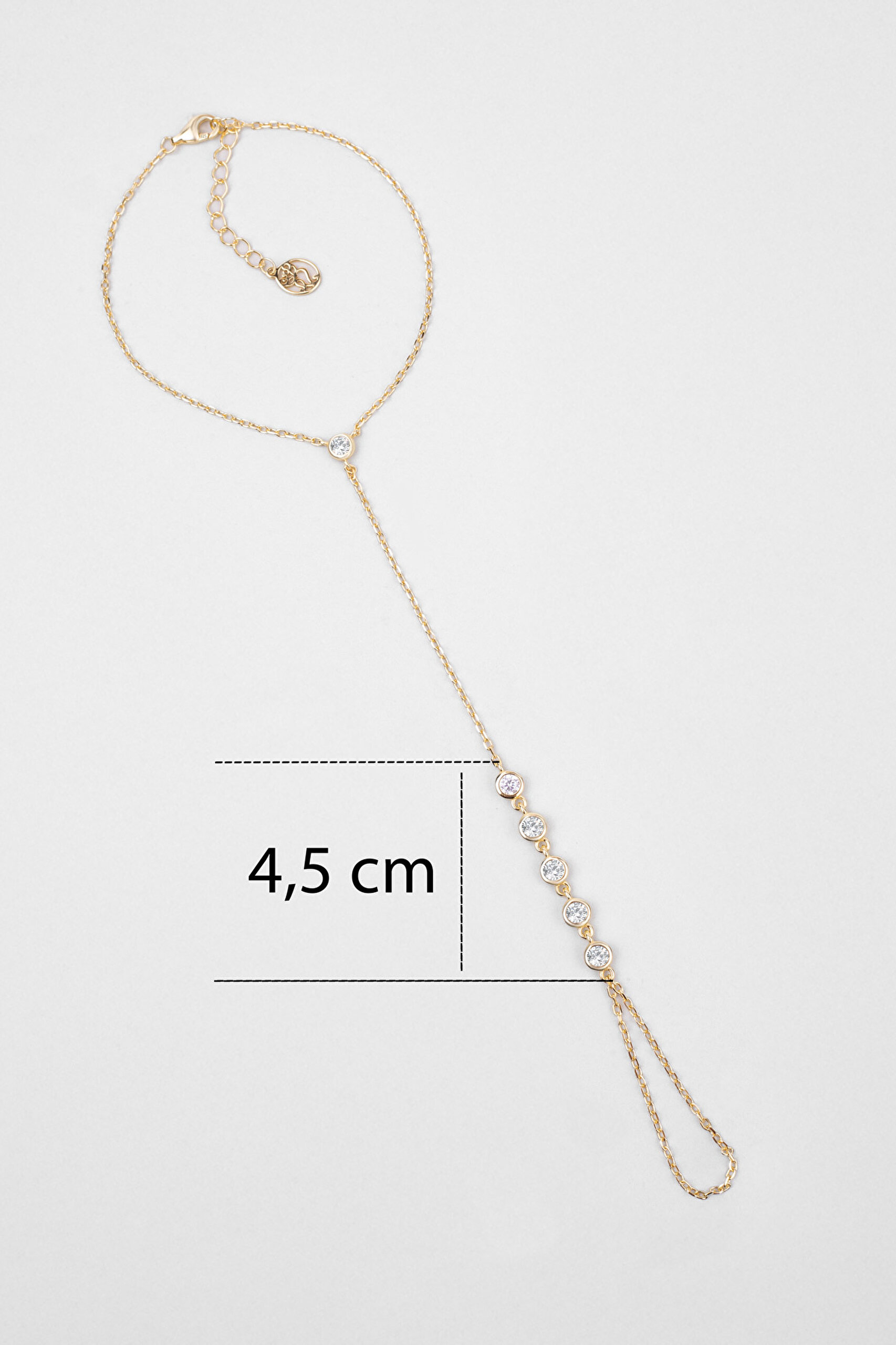 ⁠ Özel So Chic... Taşlı 18 Ayar Sarı Altın Kaplama 24 Cm Gümüş Şahmeran_2}