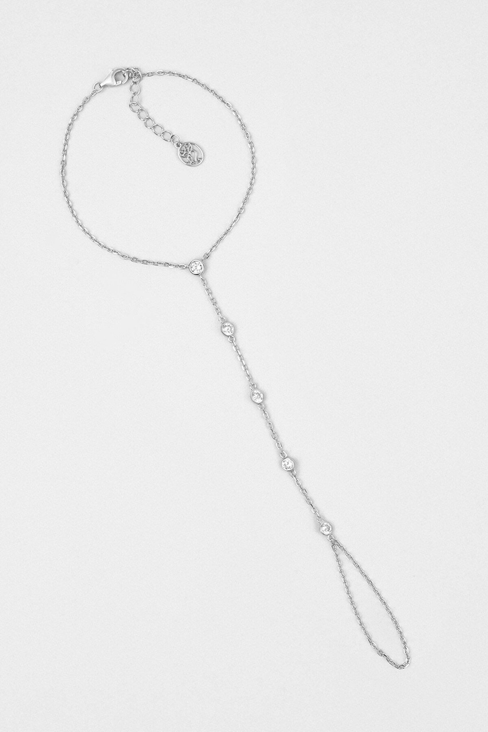 Mira 18 Ayar Beyaz Altın Kaplama 22 Cm Gümüş Şahmeran - 0