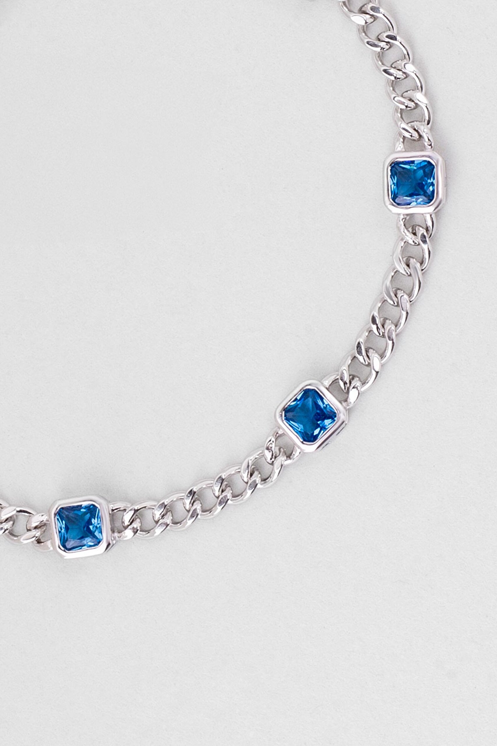 ⁠ Arianna 18 Ayar Beyaz Altın Kaplama 19 Cm Gümüş Zincir Bileklik_4}