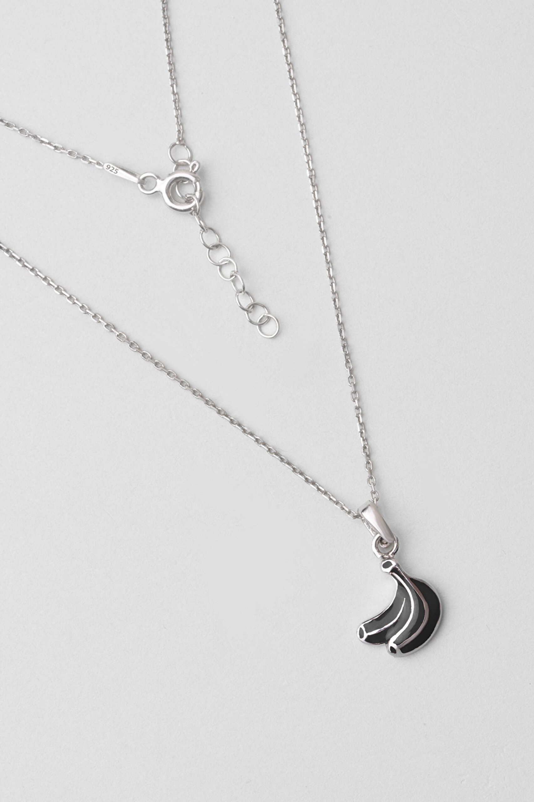 ⁠ Sevimli Meyveler 18 Ayar Beyaz Altın Kaplama Gümüş Çocuk Kolye_0}