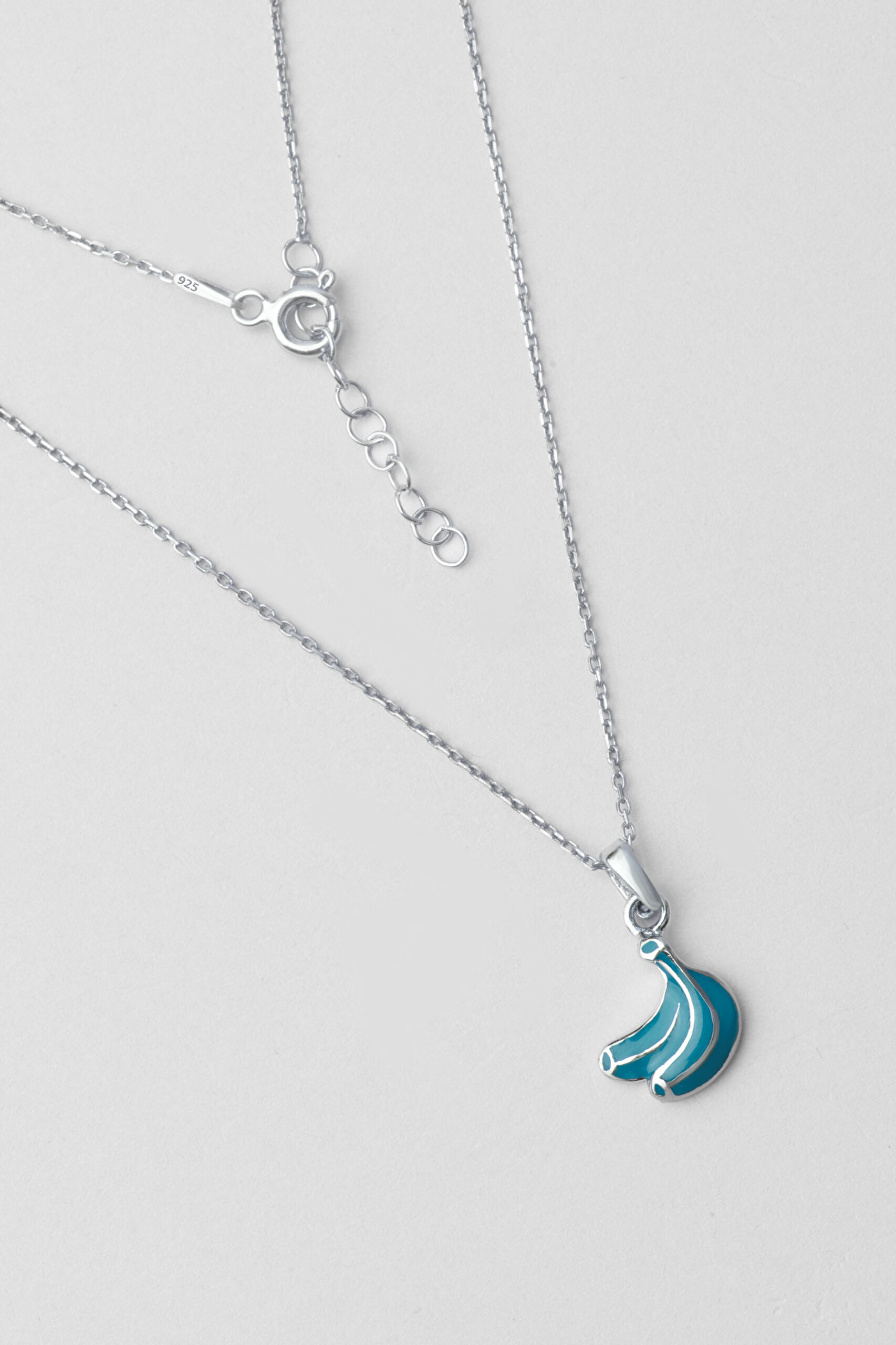 ⁠ Sevimli Meyveler 18 Ayar Beyaz Altın Kaplama Gümüş Çocuk Kolye_0}