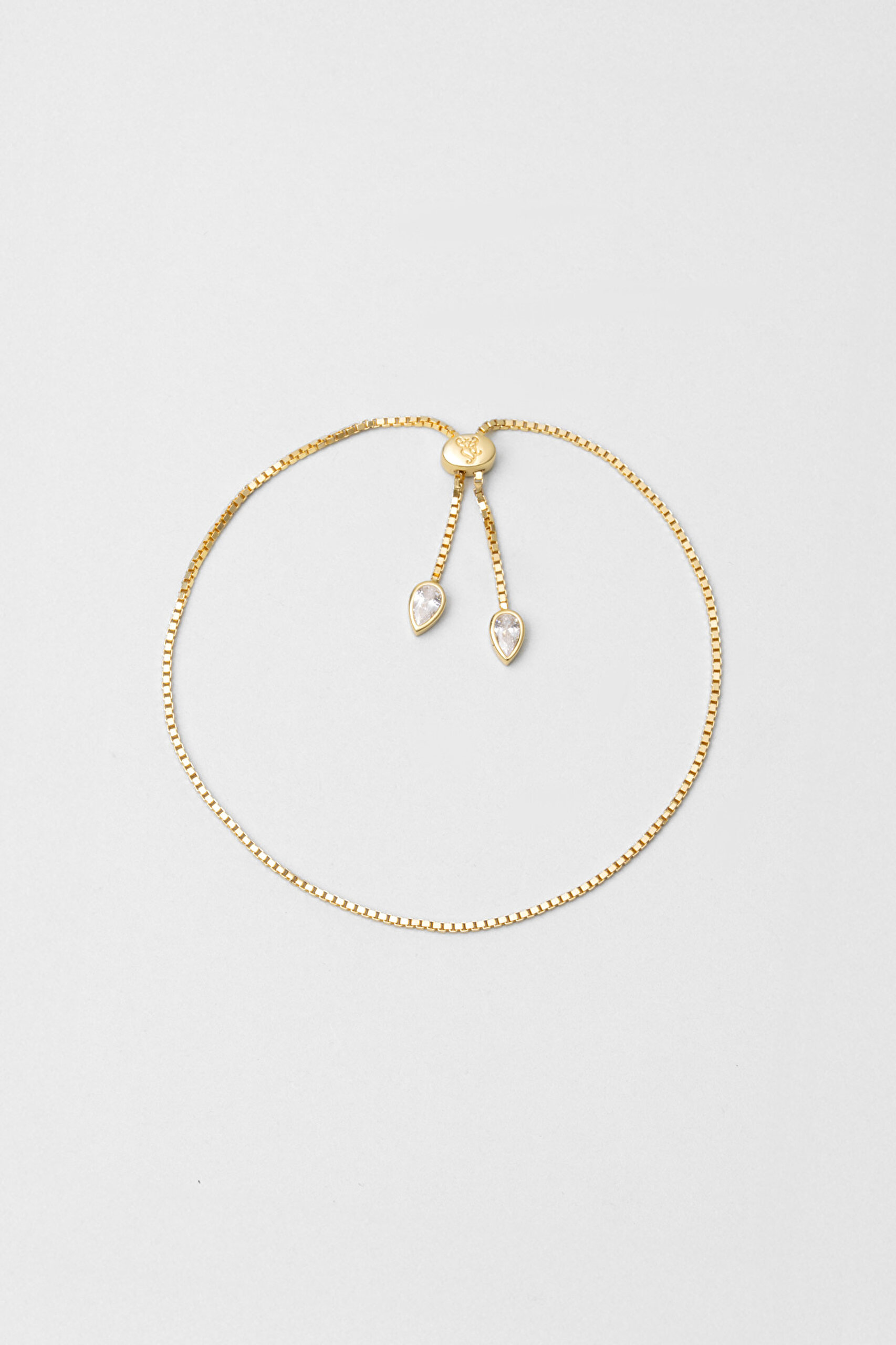 ⁠ Mira 18 Ayar Sarı Altın Kaplama Ayarlanabilir Gümüş Bileklik_4}