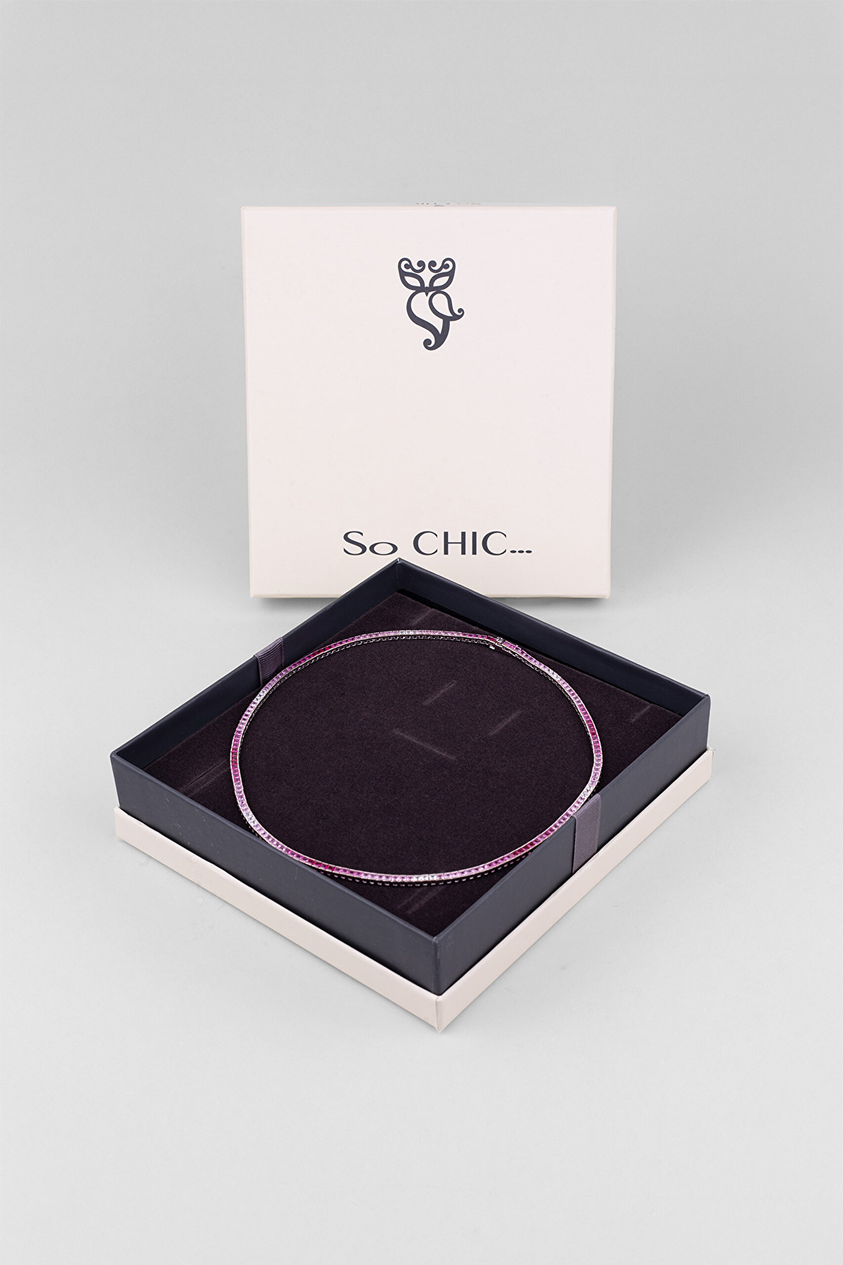 ⁠ Anastasia 18 Ayar Beyaz Altın Kaplama Gümüş Su Yolu Kolye_5}