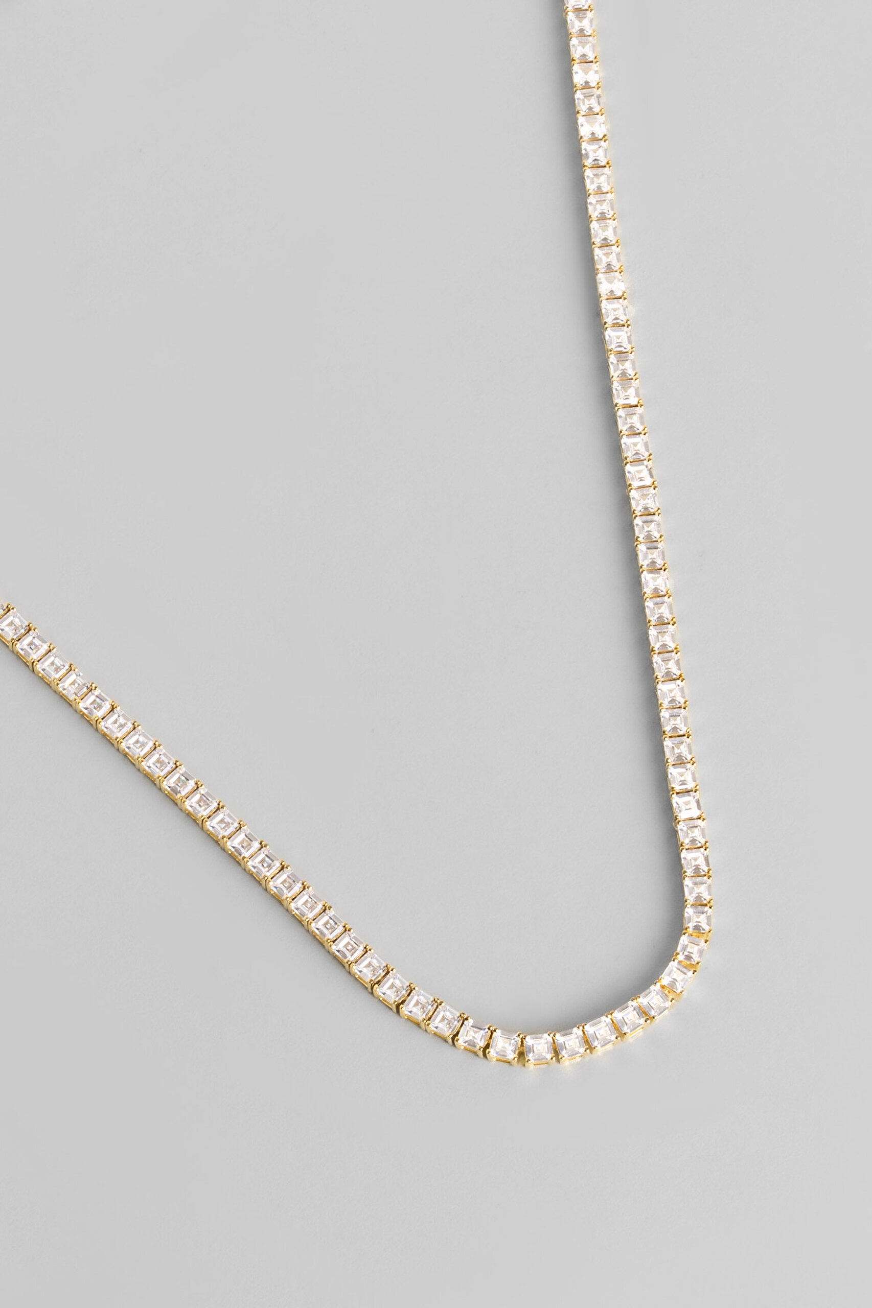 ⁠ Zarif Dokunuş 18 Ayar Sarı Altın Kaplama Gümüş Su Yolu Kolye_4}