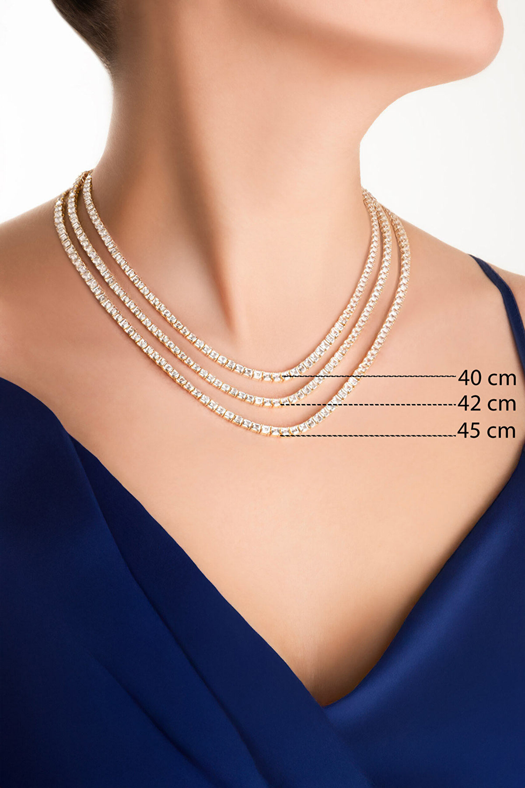 ⁠ Zarif Dokunuş 18 Ayar Sarı Altın Kaplama Gümüş Su Yolu Kolye_3}