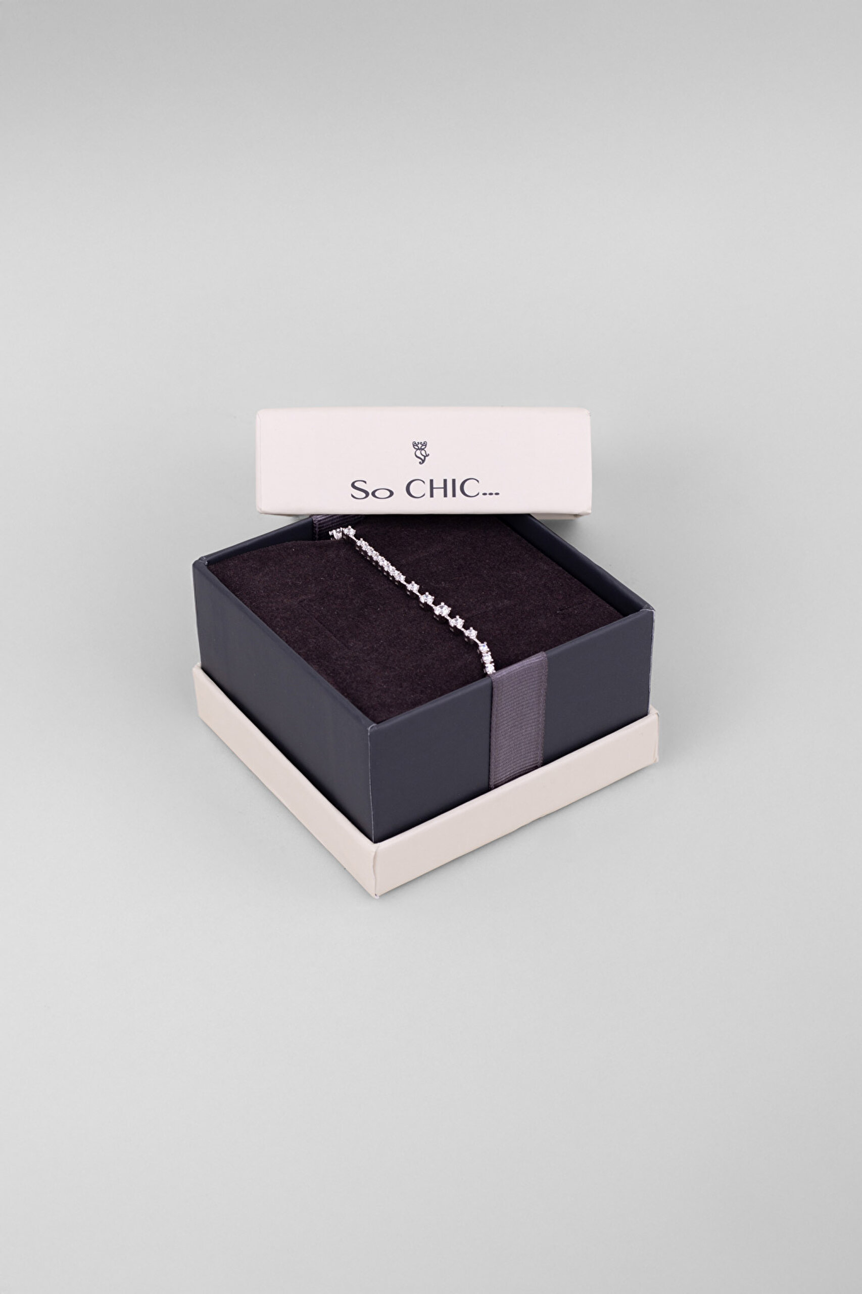 ⁠ Euphoria 18 Ayar Beyaz Altın Kaplama Gümüş Su Yolu Bilekilk_5}