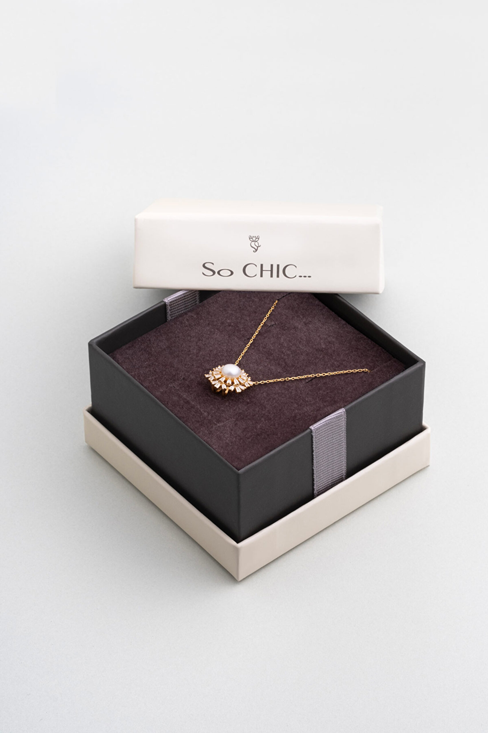 ⁠ İnci Güneşi 18 Ayar Sarı Altın Kaplama 42 Cm Gümüş Kolye_5}