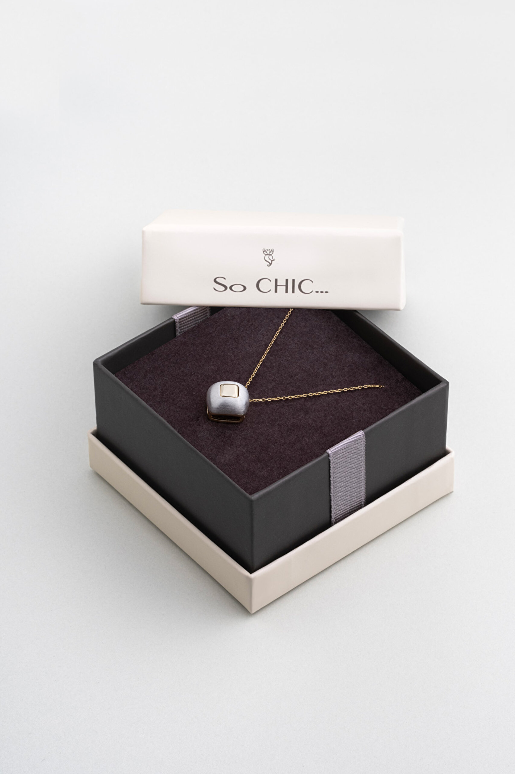 ⁠ Lunara 18 Ayar Sarı Ve Beyaz Altın Kaplama 42 Cm Gümüş Kolye_5}