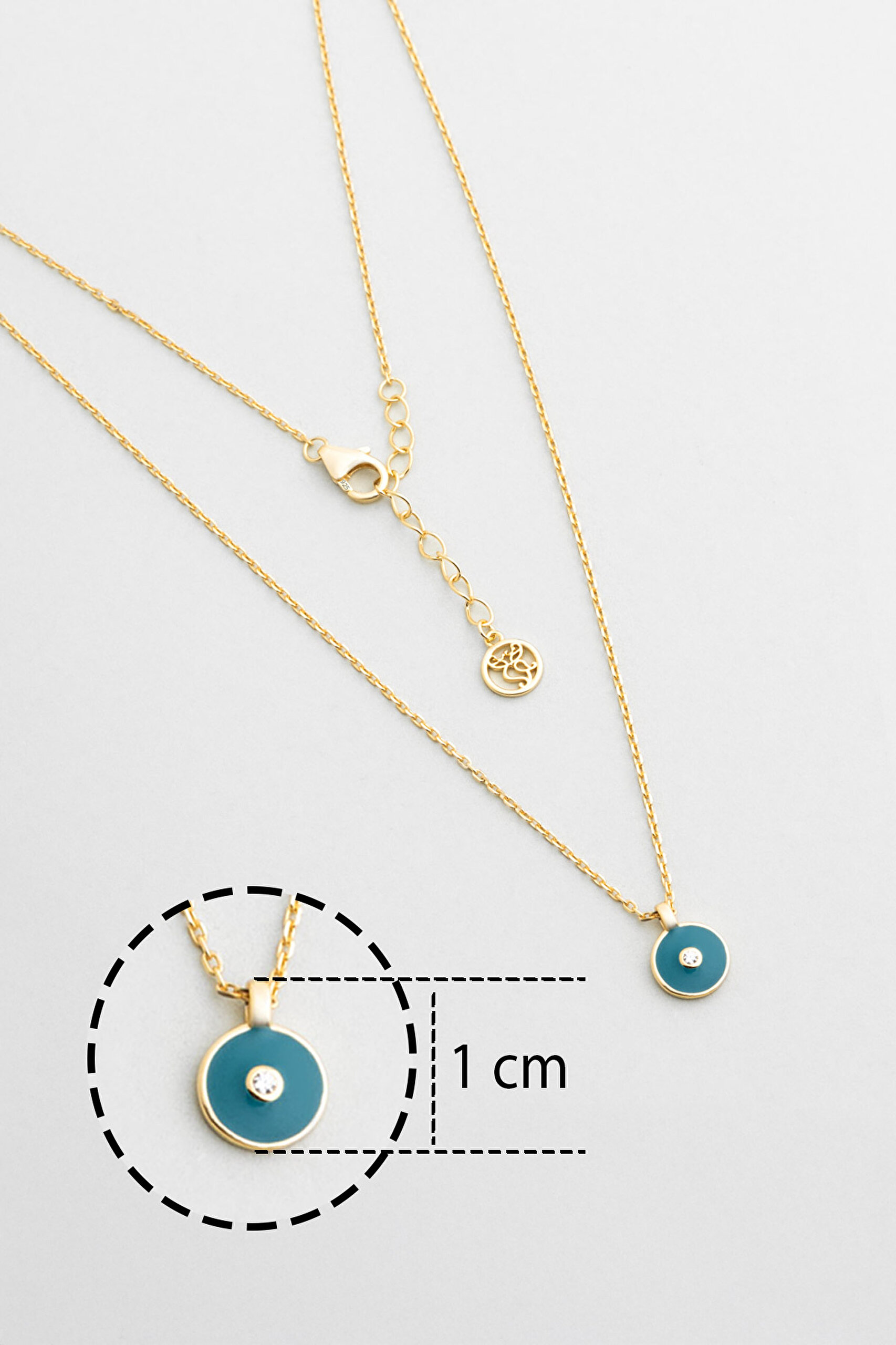 ⁠ Minimal 18 Ayar Sarı Altın Kaplama 45 Cm Gümüş Kolye_2}