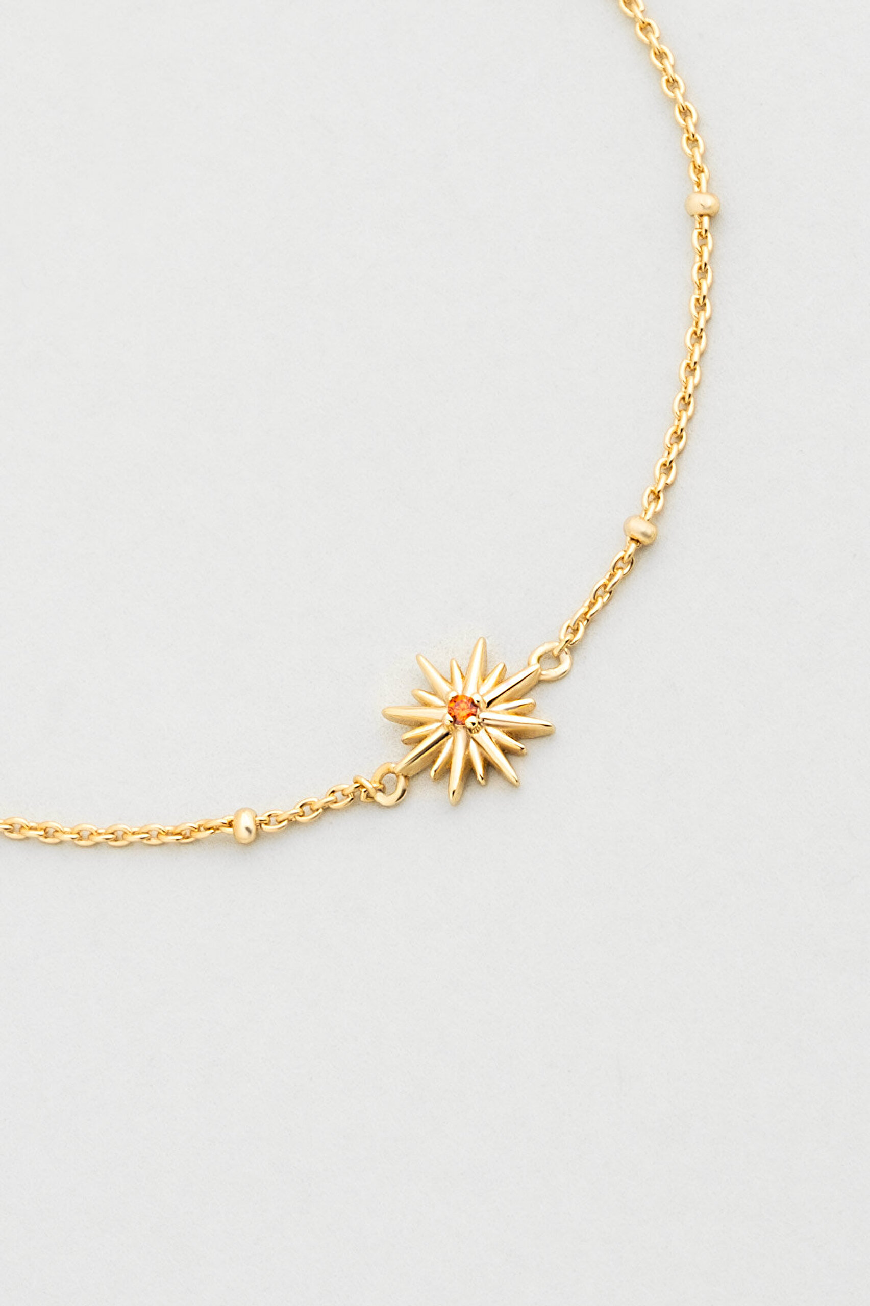 Aşk Yıldızı 18 Ayar Sarı Altın Kaplama 19 Cm Gümüş Yıldız Bileklik - 4