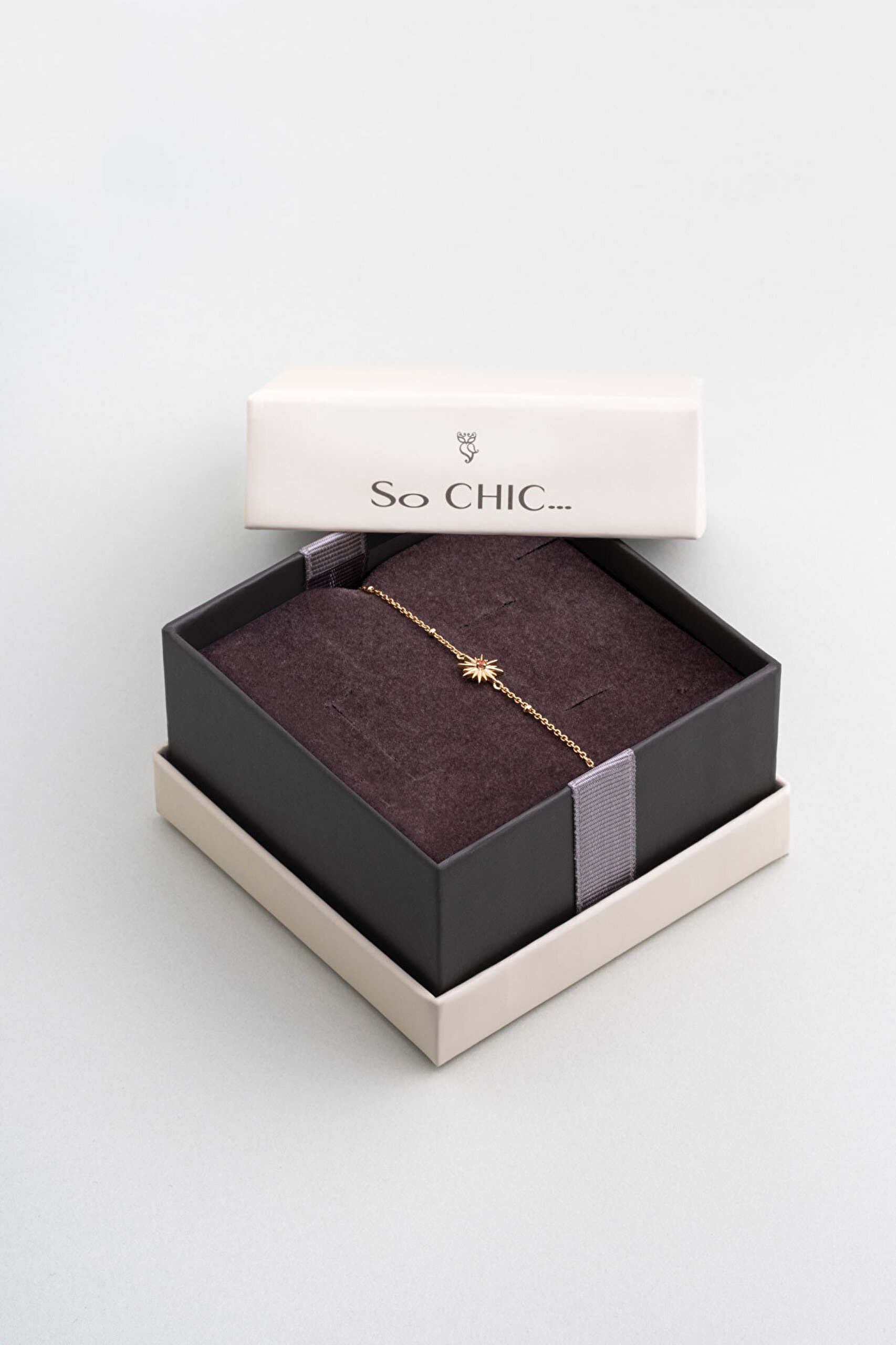 Aşk Yıldızı 18 Ayar Sarı Altın Kaplama 19 Cm Gümüş Yıldız Bileklik - 5