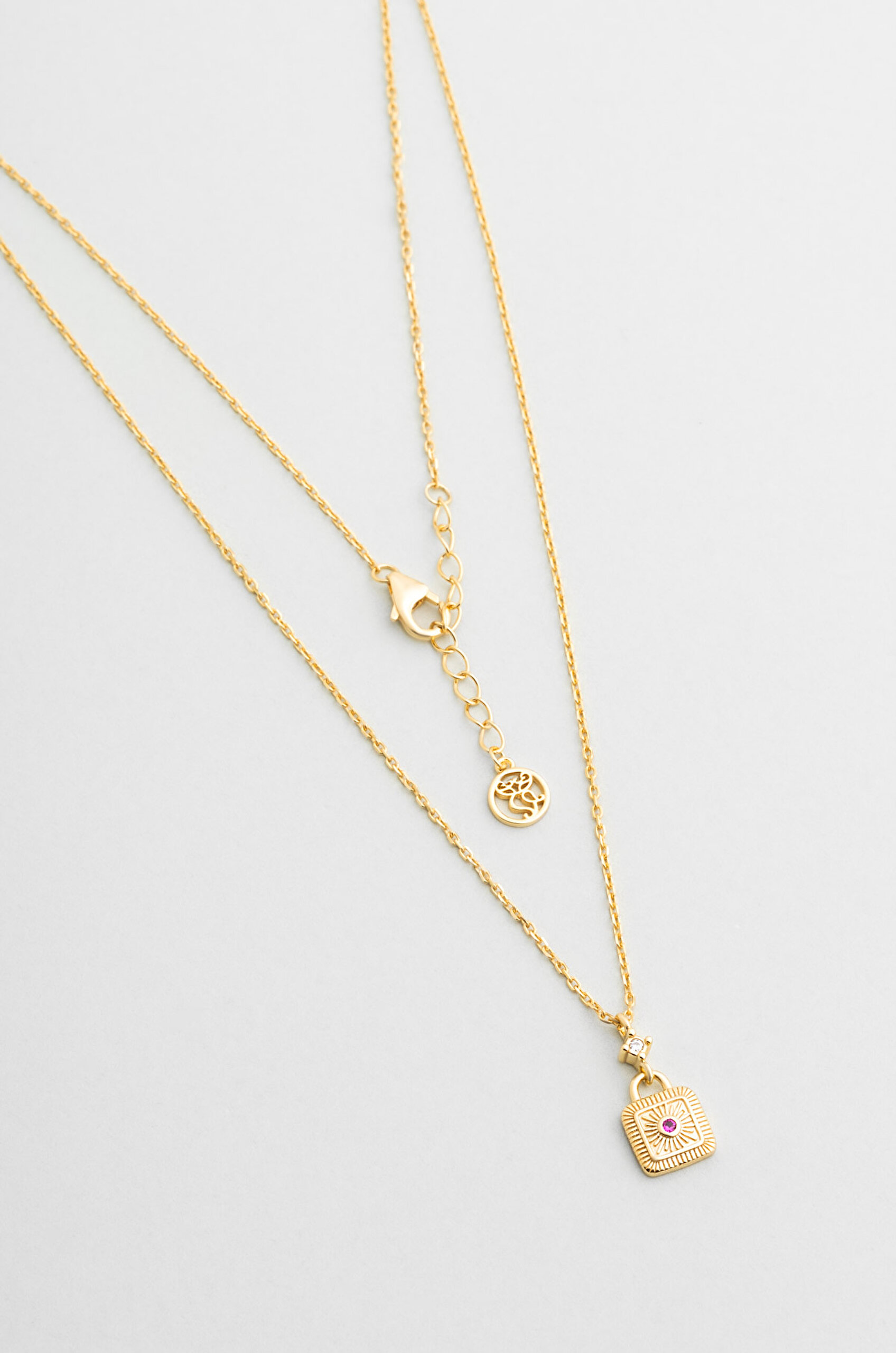 ⁠ Vera 18 Ayar Sarı Altın Kaplama 45 Cm Gümüş Kolye_0}