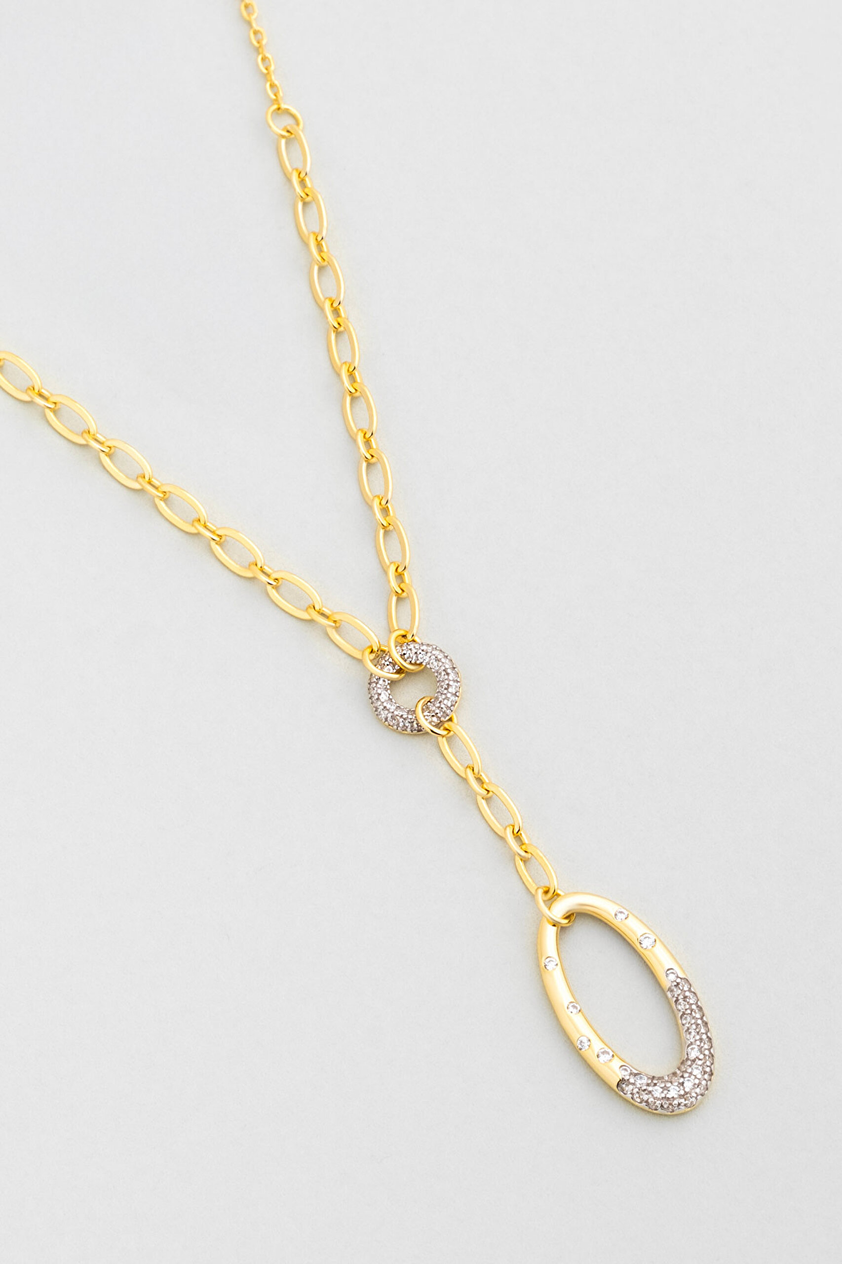 ⁠ Hera 18 Ayar Sarı Altın Kaplama 45 Cm Gümüş Y Kolye_4}