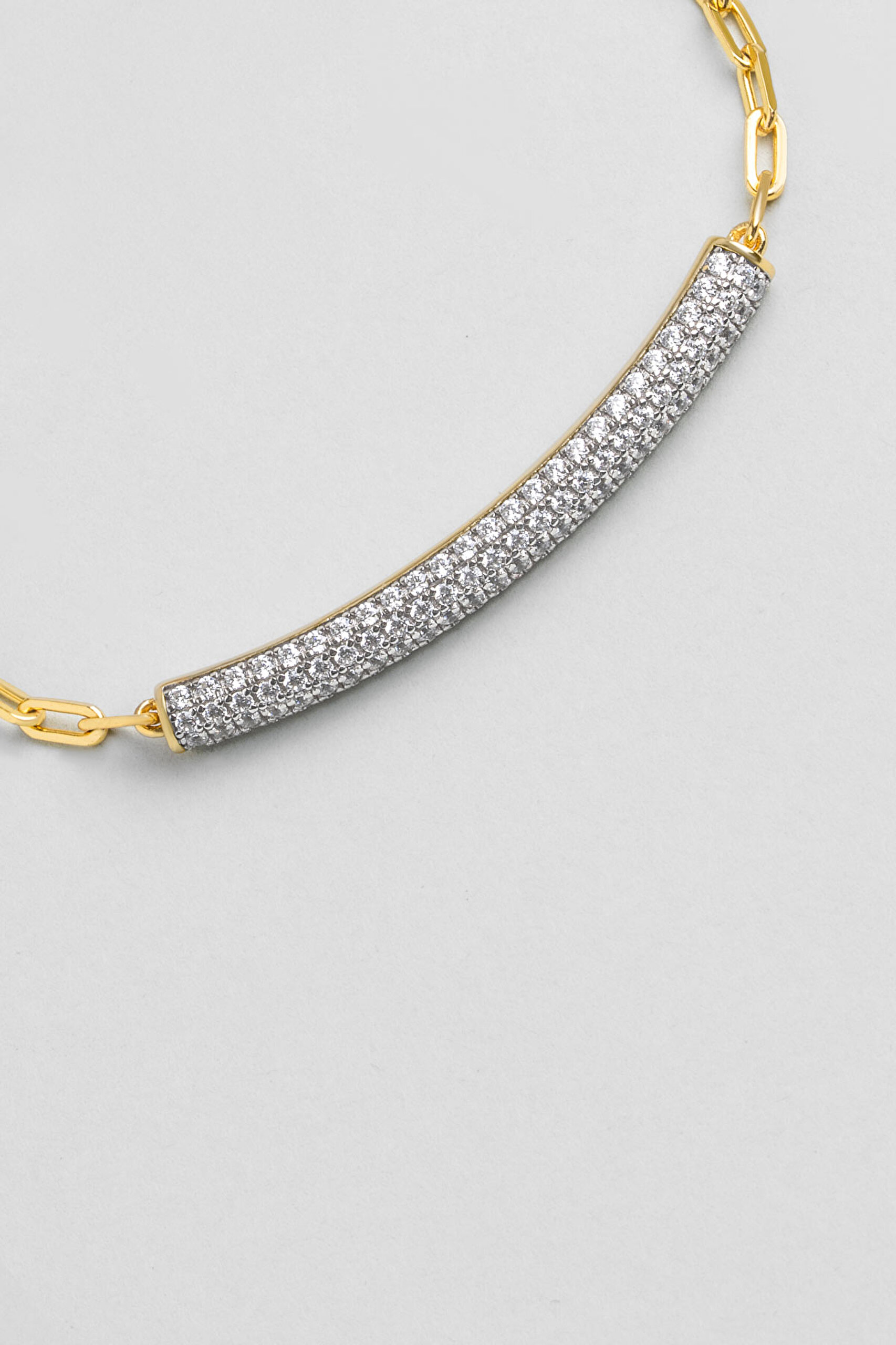 ⁠ Zarafet 18 Ayar Sarı Altın Kaplama 19 Cm Gümüş Zincir Bileklik_4}