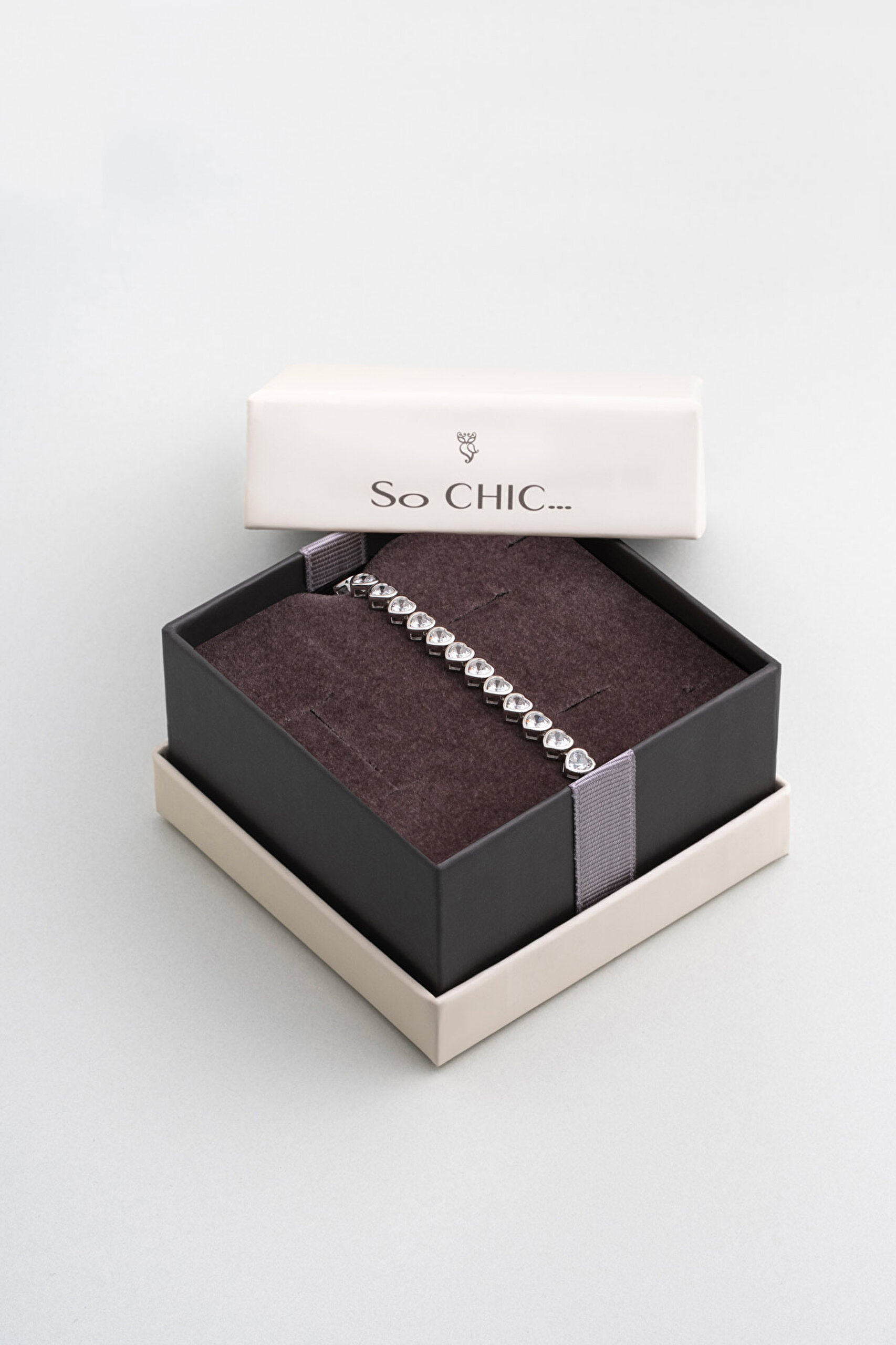 ⁠ Love 18 Ayar Beyaz Altın Kaplama Gümüş Su Yolu Bileklik_5}