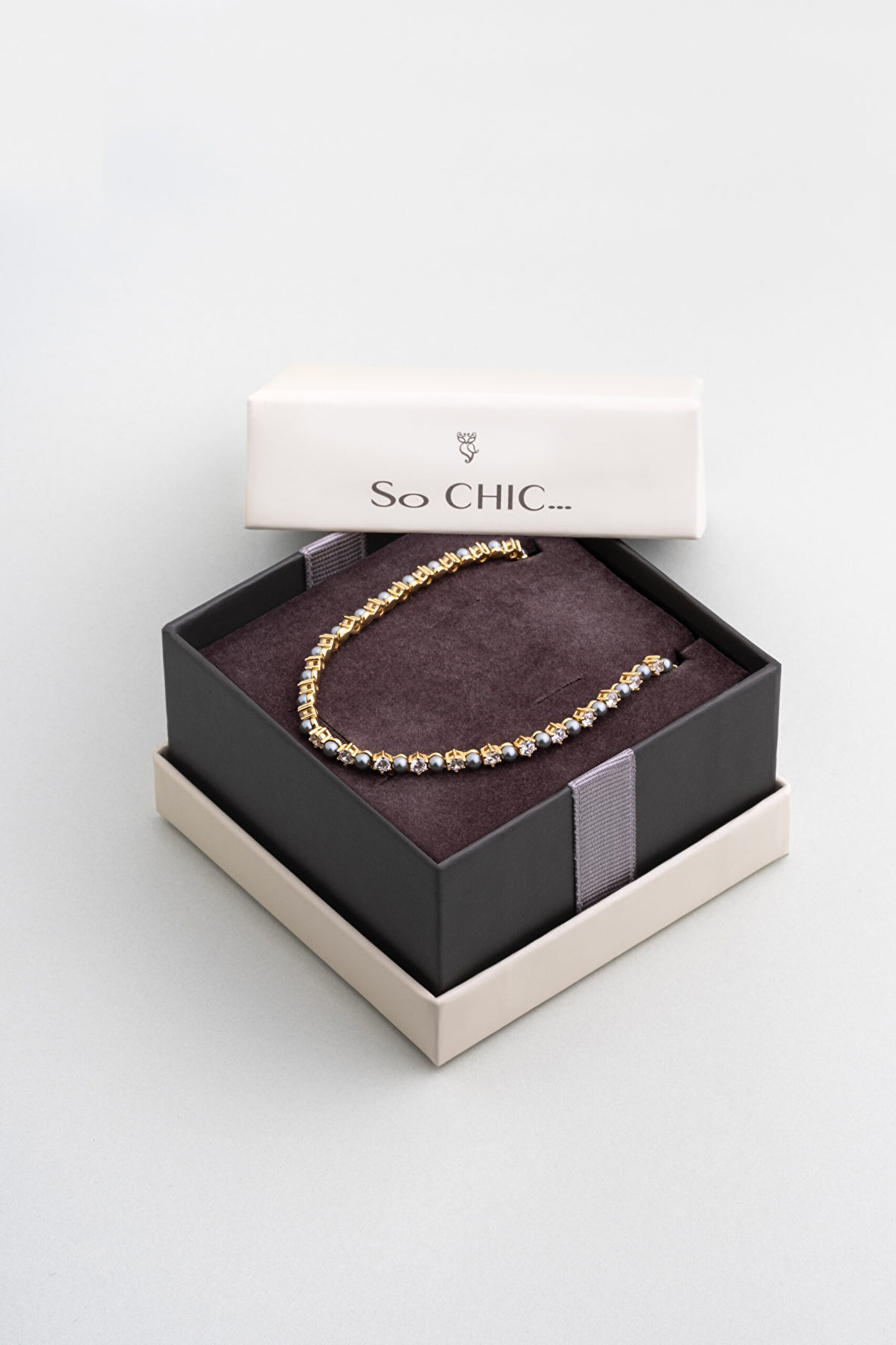 ⁠ Amelie 18 Ayar Sarı Altın Kaplama 45 Cm Gümüş İnci Kolye_5}