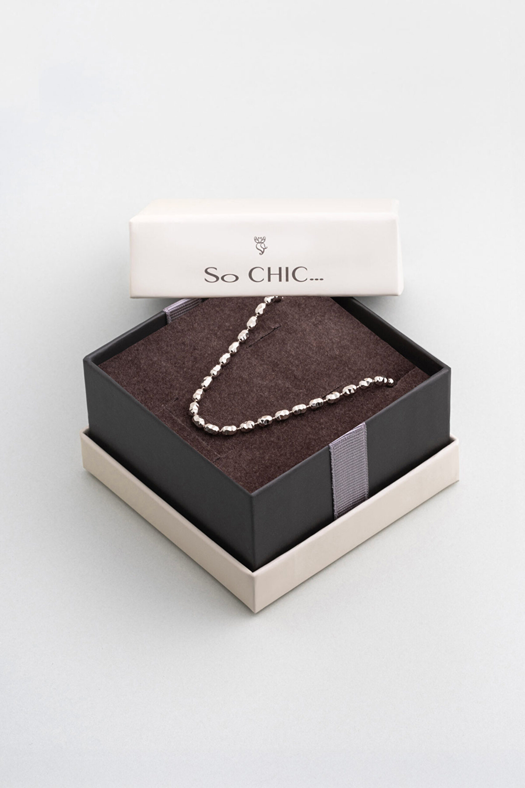 ⁠ Iris İtalyan 18 Ayar Beyaz Altın Kaplama 45 Cm Gümüş Kolye_5}