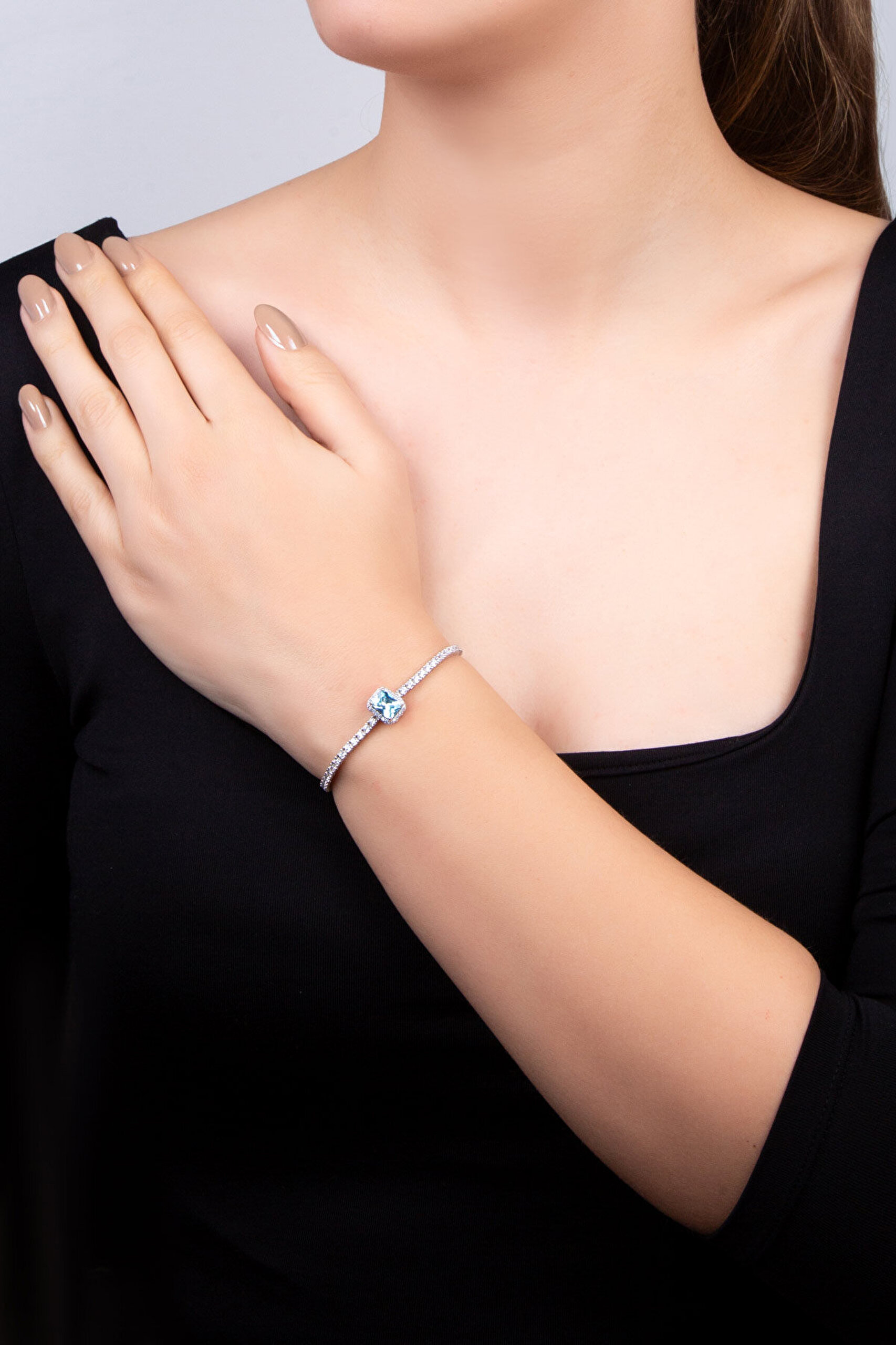 Deniz Perisi 18 Ayar Beyaz Altın Kaplama Gümüş Charm - 5