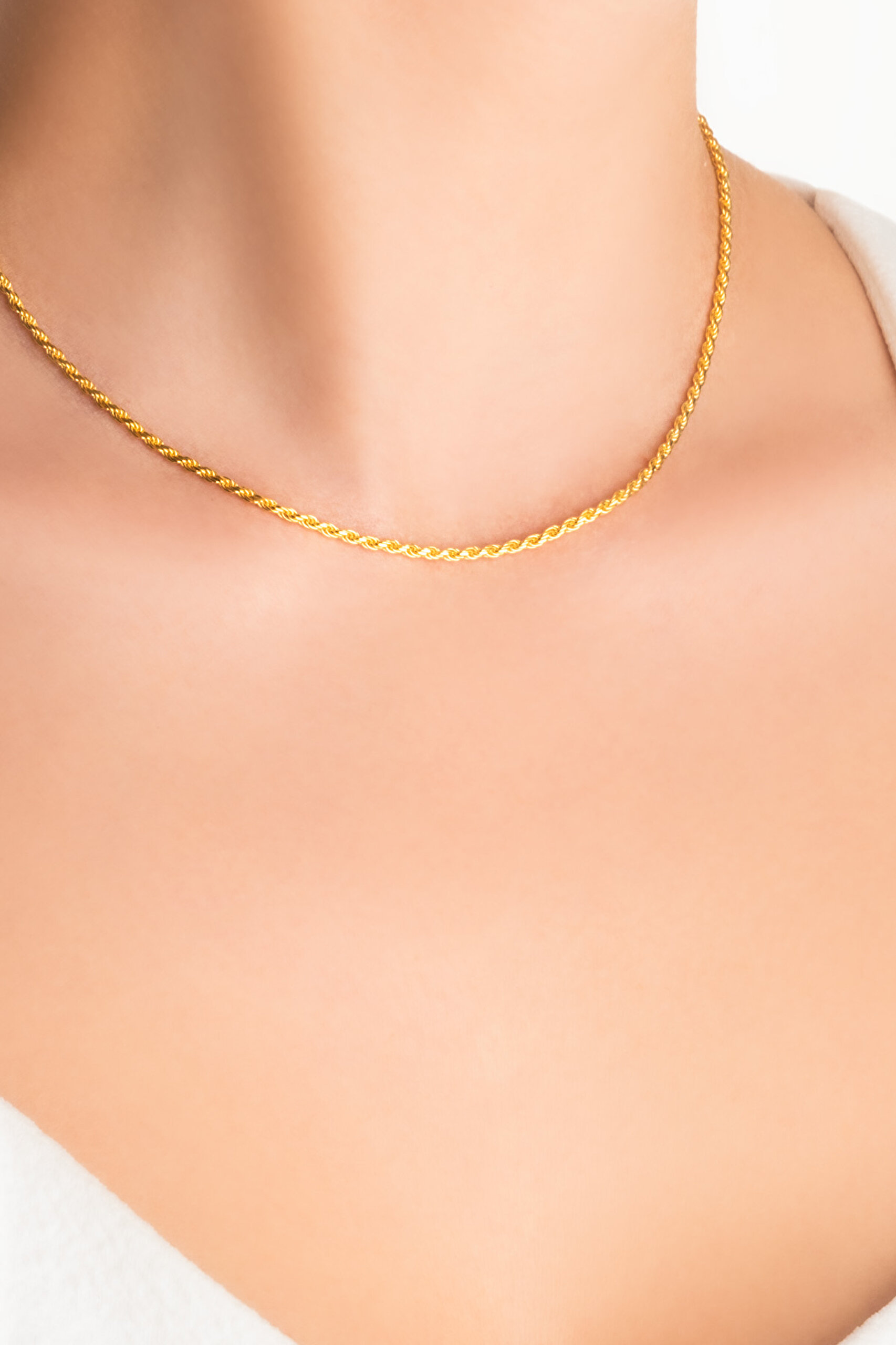 ⁠ Milano 18 Ayar Sarı Altın Kaplama 43 Cm Gümüş İtalyan Kolye_1}