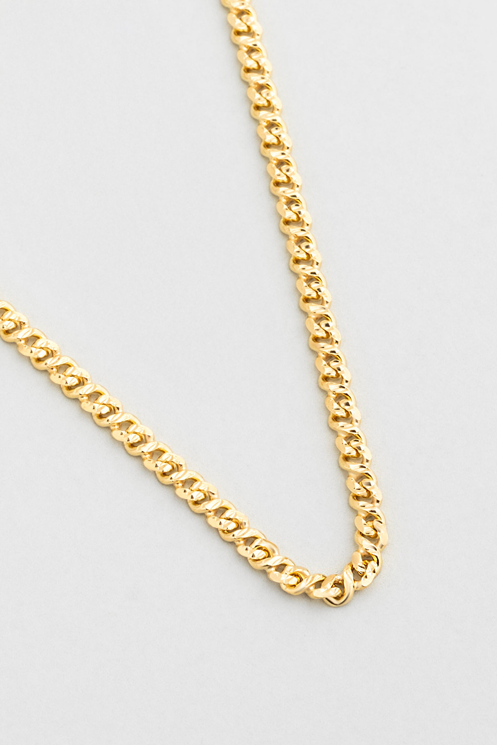 ⁠ Helena İtalyan 18 Ayar Sarı Altın Kaplama 45 Cm Gümüş Kolye_4}