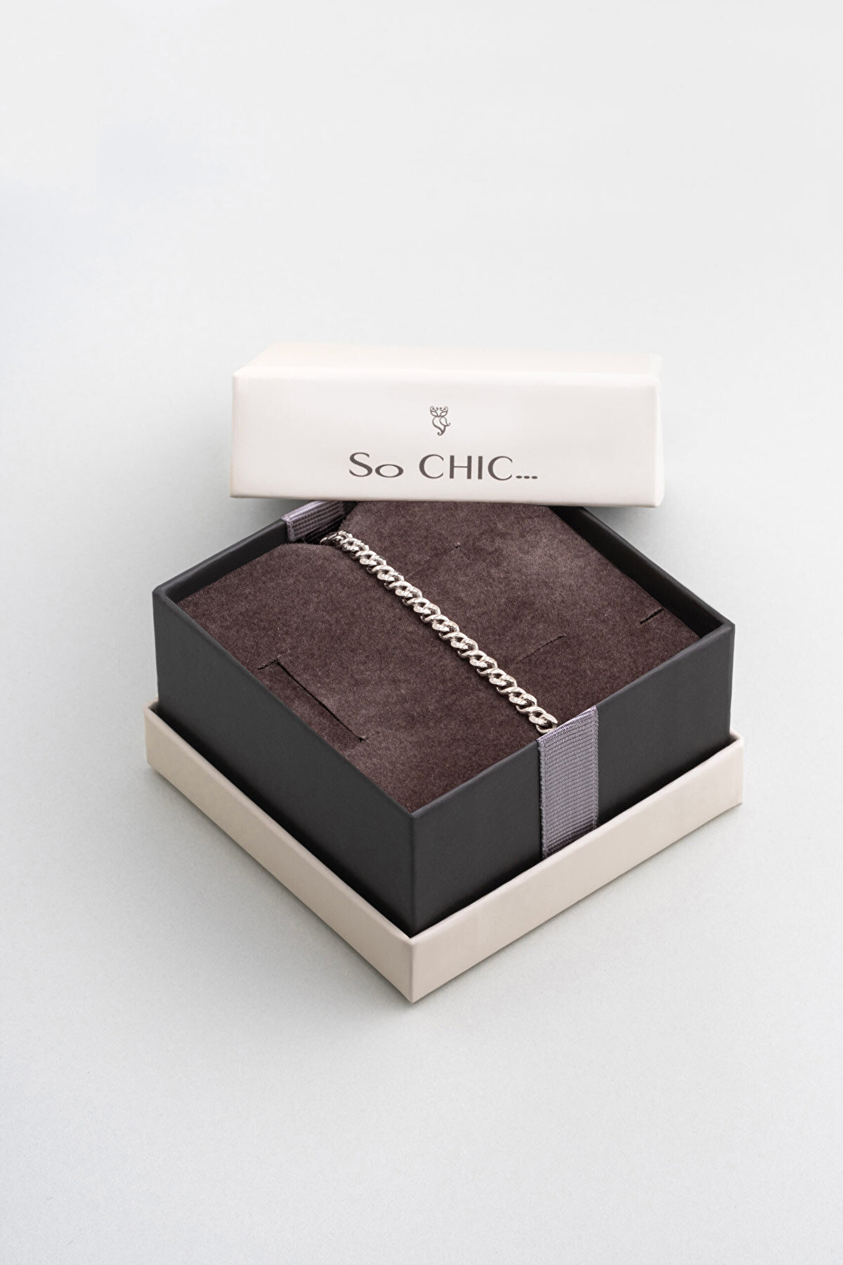 Helena İtalyan 18 Ayar Beyaz Altın Kaplama 19 Cm Gümüş Bileklik - 5