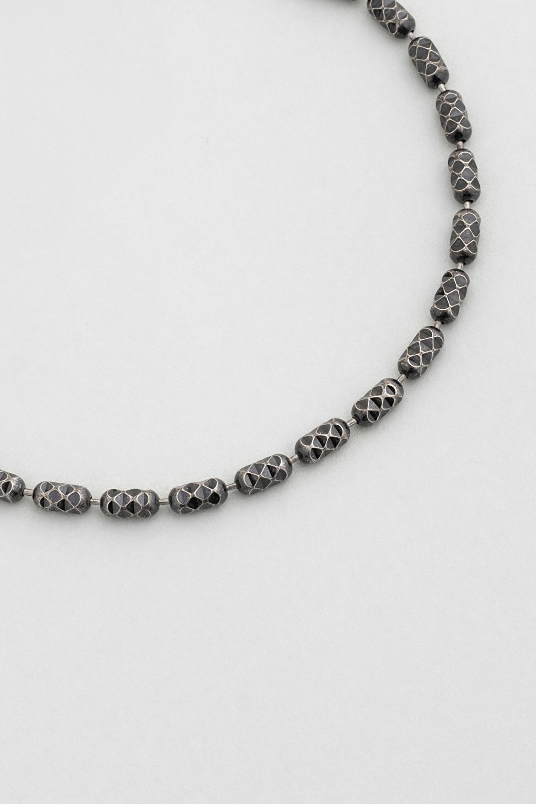 ⁠ Athena İtalyan 21 Cm Eskitme Gümüş Kaplama Erkek Bileklik_2}