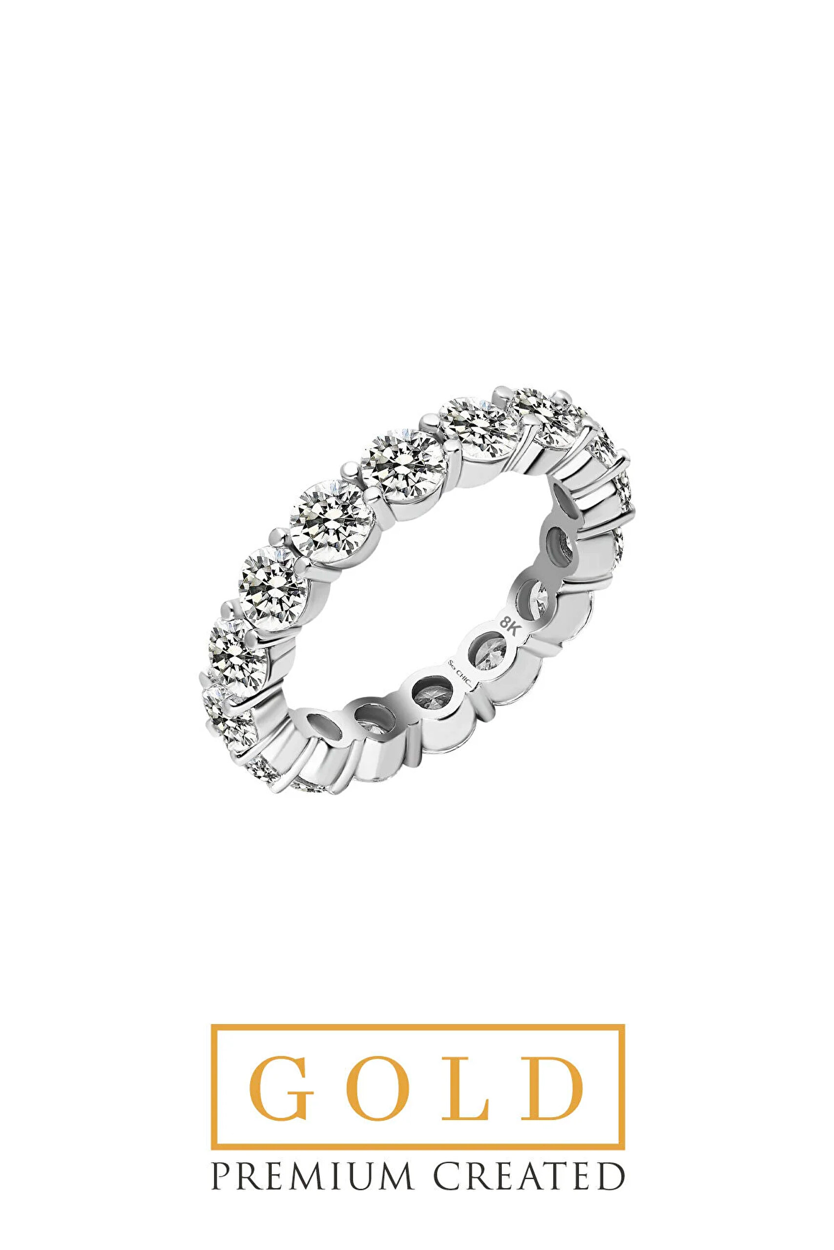 ⁠ Beyaz Altın Sertifikalı Premium Created Taşlı 4.25 CT Effect Tamtur Yüzük

_0}