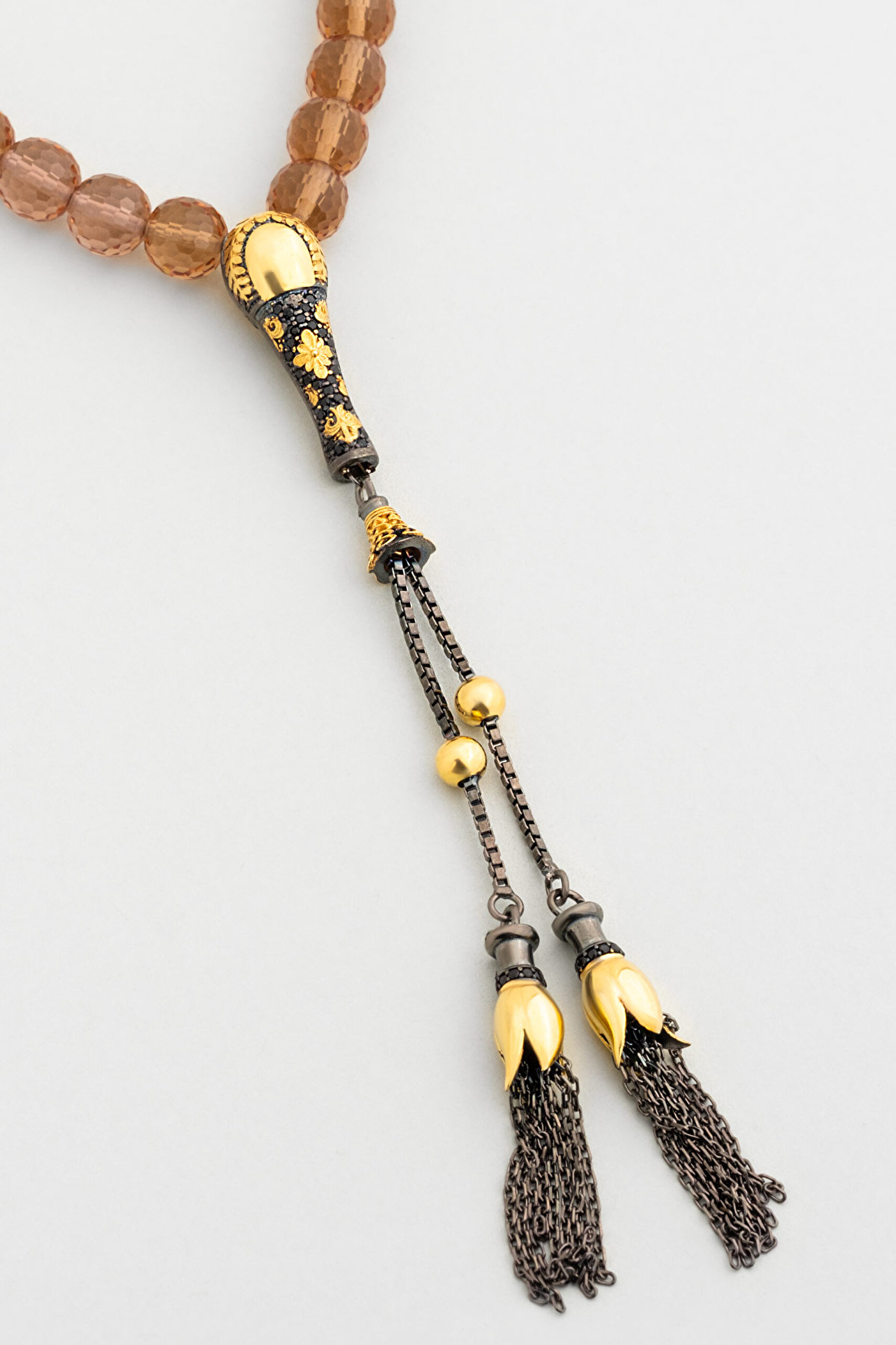 ⁠ Zultanit Taşlı Siyah Rodyum Kaplama 27 Cm Gümüş Tesbih_2}