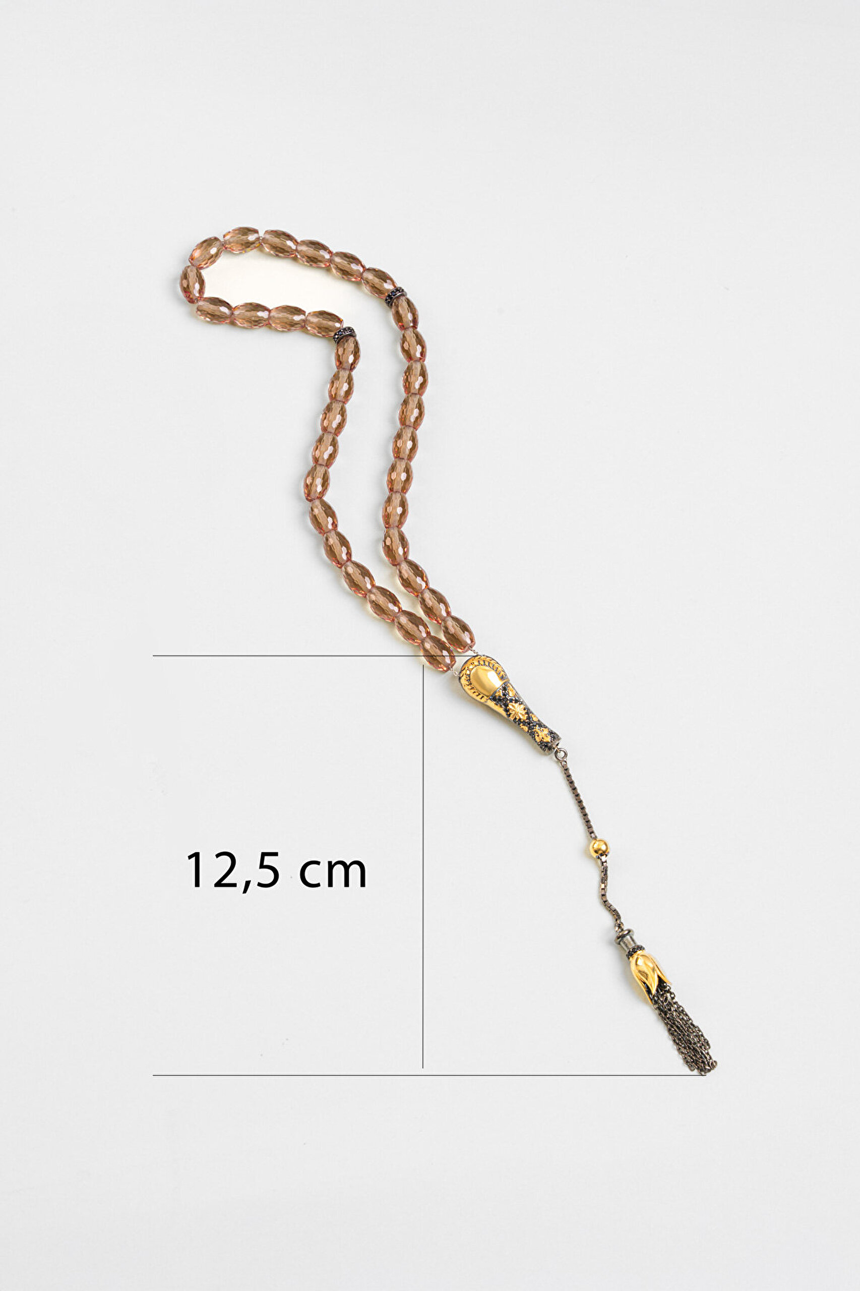 Doğal Zultanit Taşlı 28 Cm Gümüş Tesbih - 2