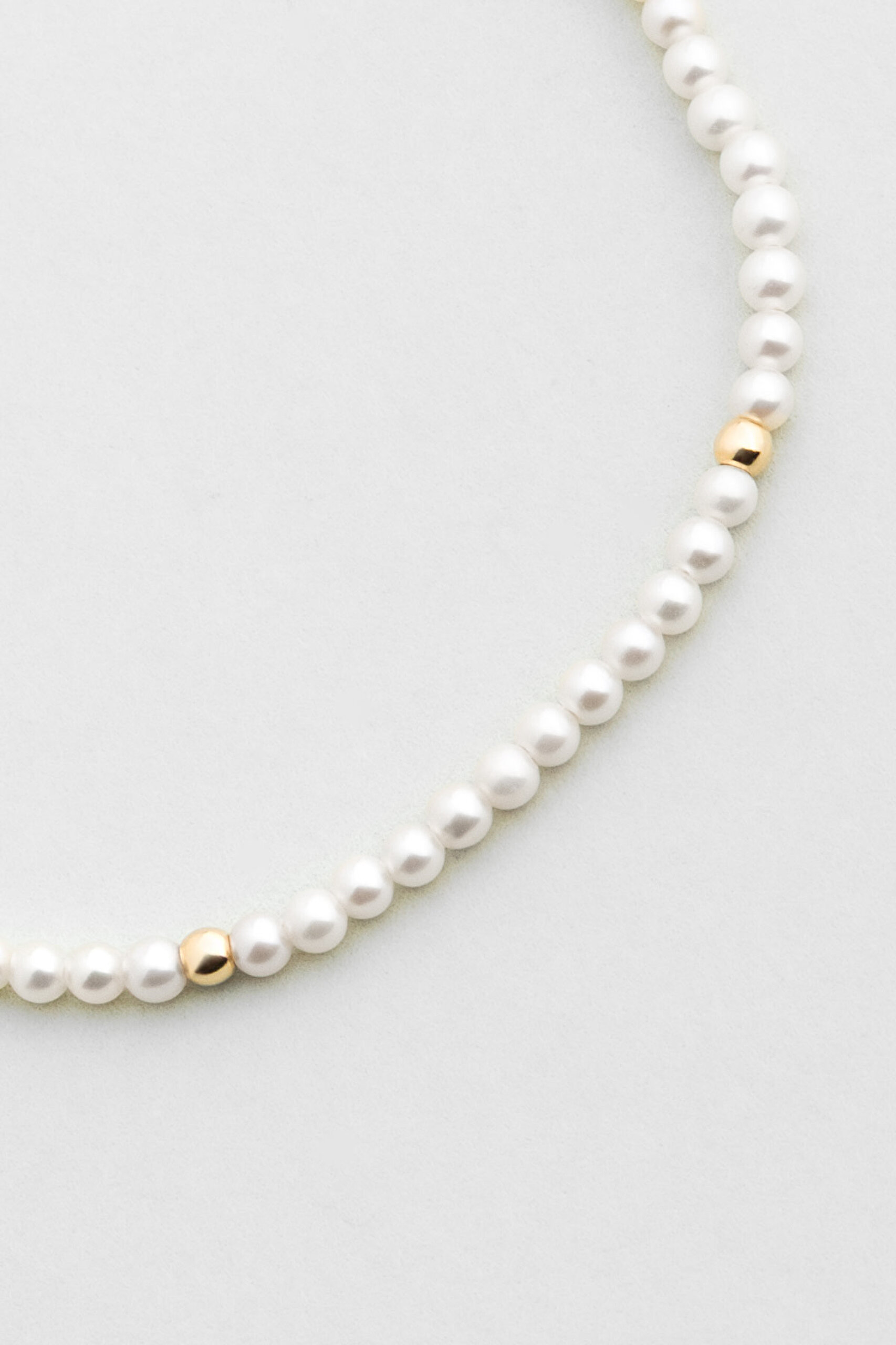 ⁠ Doğal İnci Taşlı 18 Cm 14 Ayar Sarı Altın Bileklik_4}