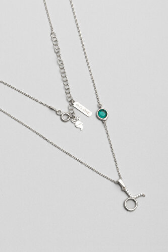  Zodiac Collection Pisces Zodiac Sign 18 Karat White Gold Plated Silver Ne
