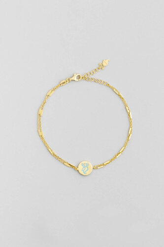  18K Yellow Gold Plated Owl Enamel Design