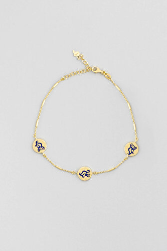 Mystical Dream 18 Karat Yellow Gold Plated Silver Lucky Owl