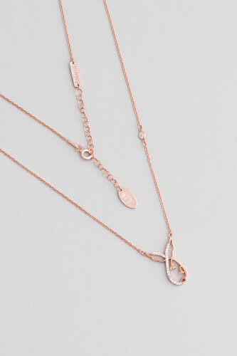 Anlayışlı Bff 18 Ayar Rose Altın Kaplama 49 Cm Gümüş Arkadaş Kolyesi