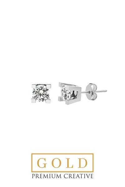 SoChic Beyaz Altın Sertifikalı Premium Creative Taşlı Tektaş Küpe Beyaz Altın Sertifikalı Premium Creative Taşlı Tektaş Küpe D0080100199 Beyaz Altın Sertifikalı Premium Creative Taşlı Tektaş Küpe Beyaz Altın Sertifikalı Premium Creative Taşlı Tektaş Küpe D0080100199