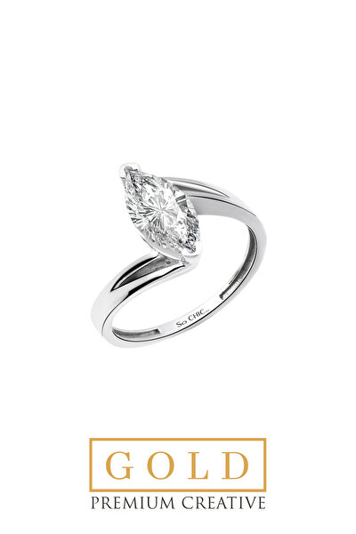 SoChic Beyaz Altın Sertifikalı Premium Creative Taşlı Markiz Tektaş Yüzük Beyaz Altın Sertifikalı Premium Creative Taşlı Markiz Tektaş Yüzük D01302901 Beyaz Altın Sertifikalı Premium Creative Taşlı Markiz Tektaş Yüzük Beyaz Altın Sertifikalı Premium Creative Taşlı Markiz Tektaş Yüzük D01302901