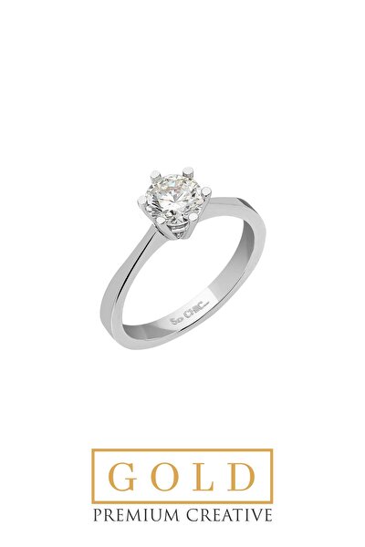 SoChic Beyaz Altın Sertifikalı Premium Creative Taşlı Tektaş Yüzük Beyaz Altın Sertifikalı Premium Creative Taşlı Tektaş Yüzük D02202501 Beyaz Altın Sertifikalı Premium Creative Taşlı Tektaş Yüzük Beyaz Altın Sertifikalı Premium Creative Taşlı Tektaş Yüzük D02202501
